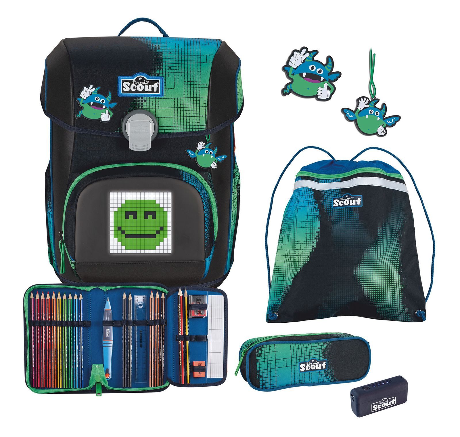 Scout Schulranzen Neo Set 4-teilig (Set,
