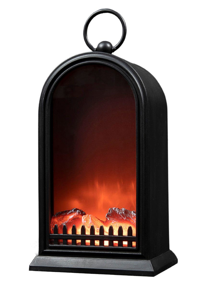 Spetebo Dekokamin LED Kamin schwarz mit