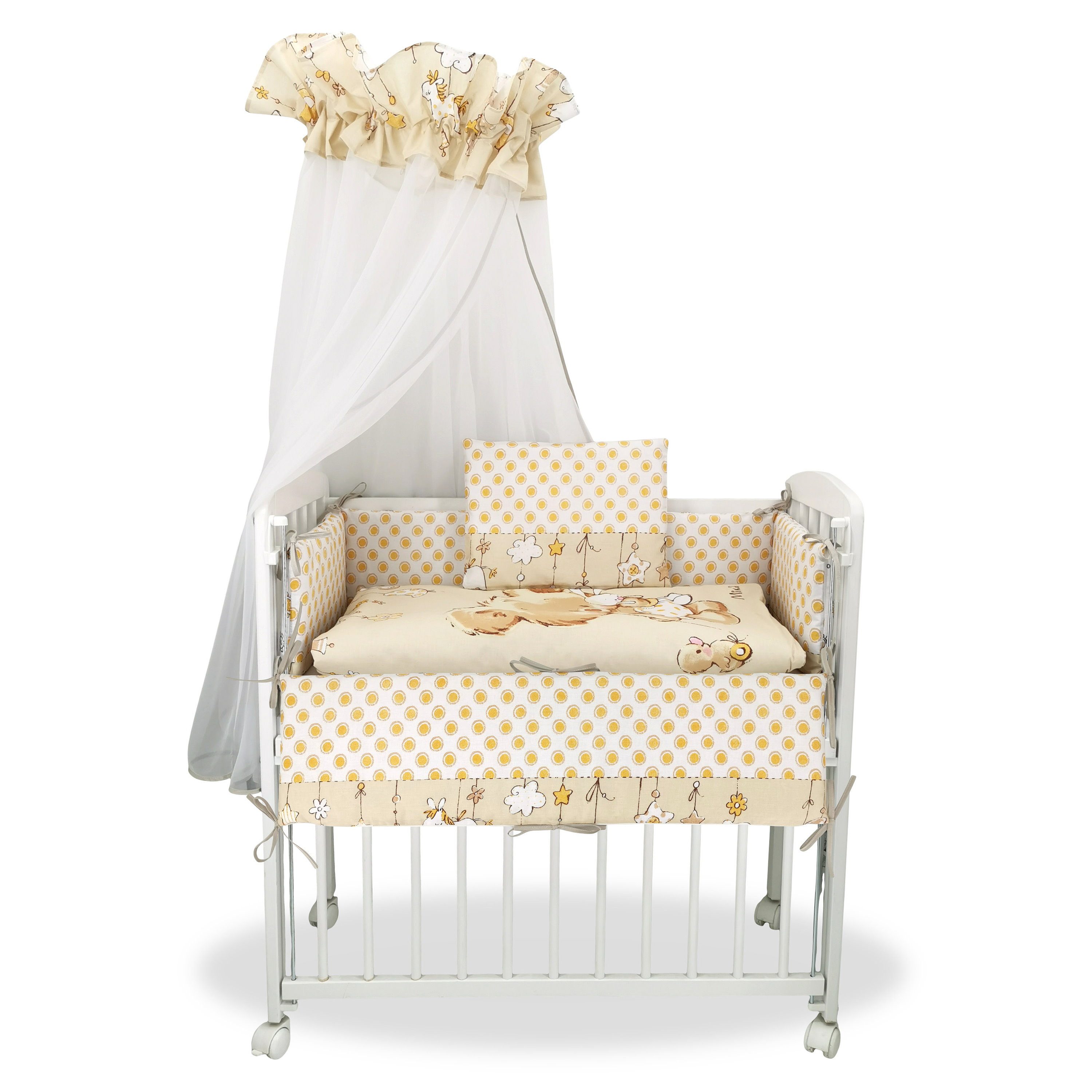 Baby-Delux Beistellbett Babybett Mika Beige, Stillbett