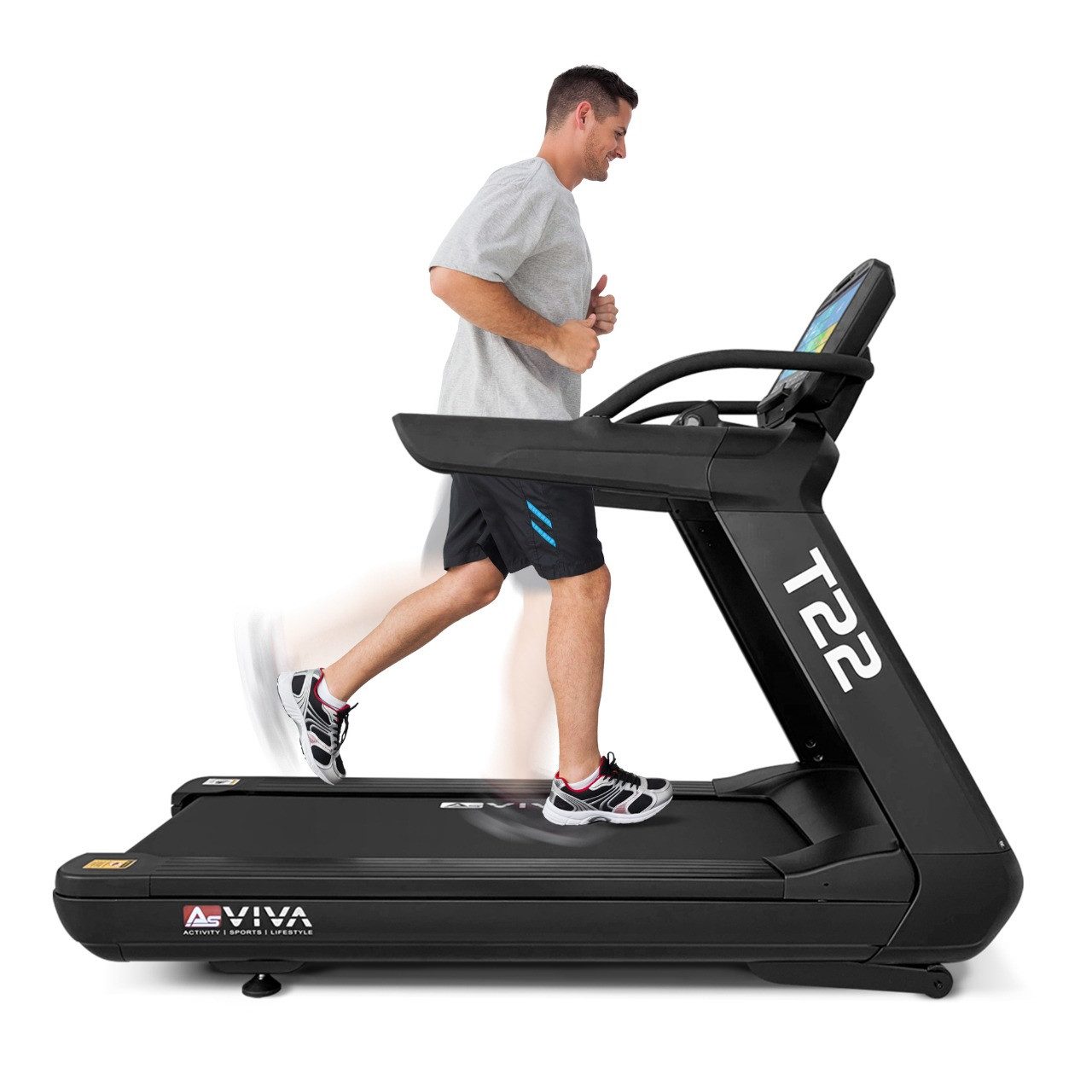 AsVIVA Laufband T22, Profi-Laufband mit 9