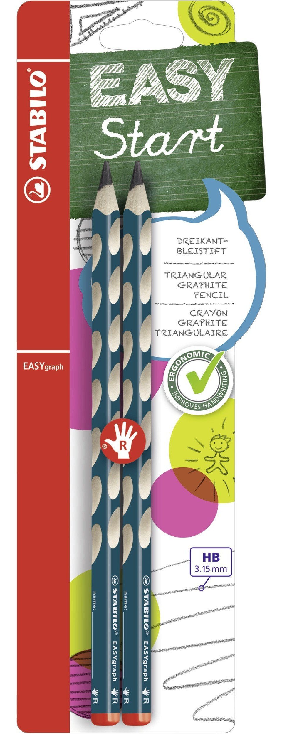 STABILO Bleistift STABILO Bleistifte EASYgraph, 2er