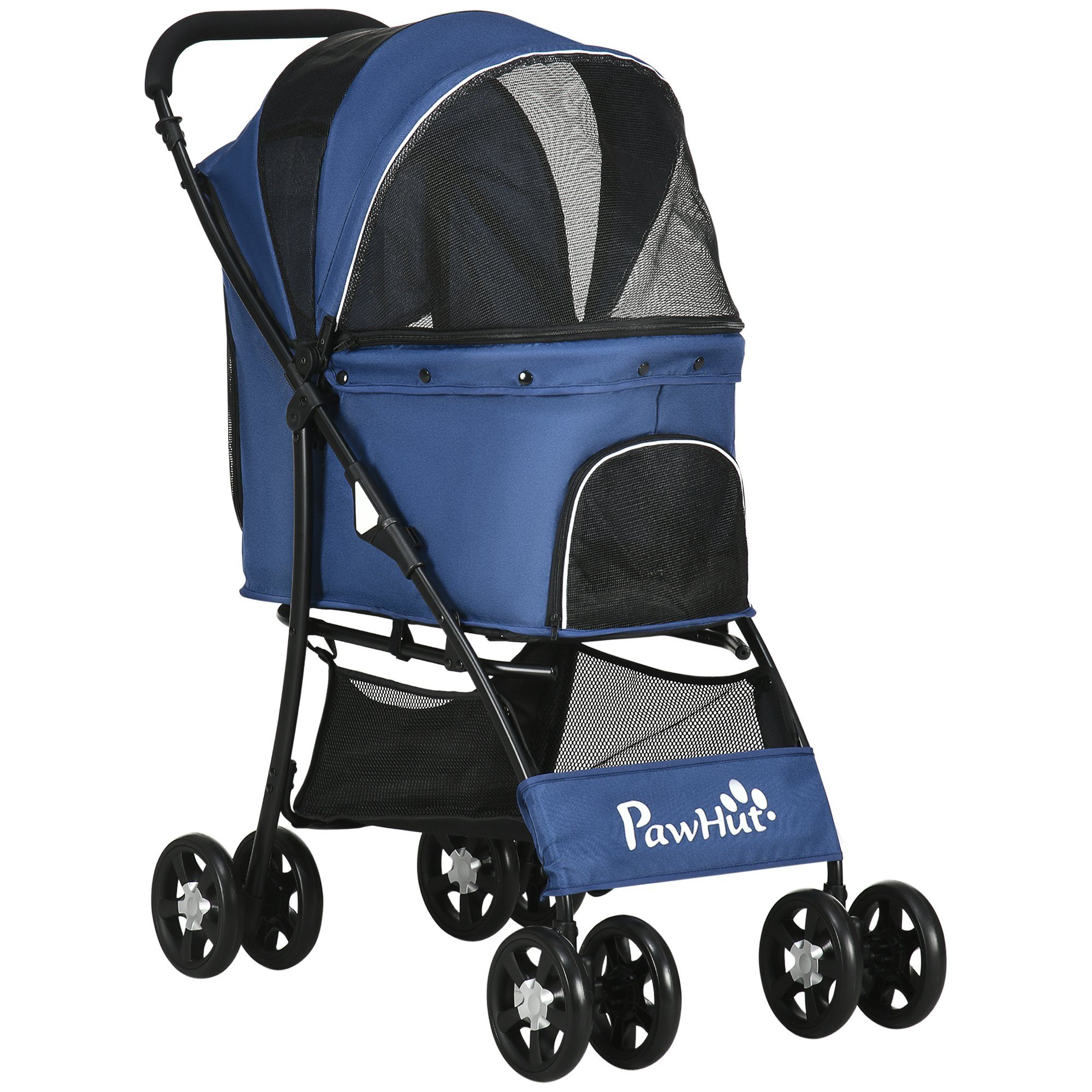 PawHut Hundebuggy Hundewagen faltbar Hundetrolley mit
