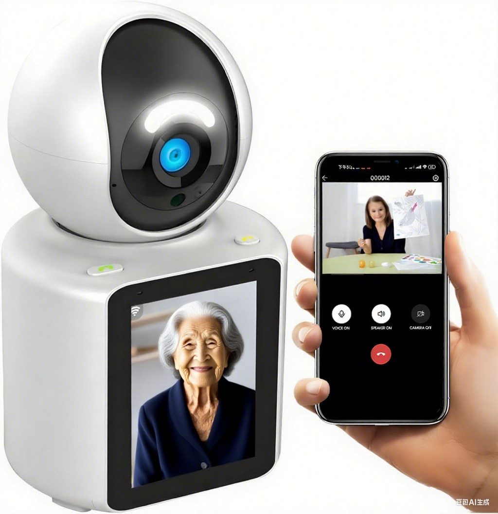 ibettertec Babyphone Babyphone,mit Kamera, WLAN Überwachungskamera
