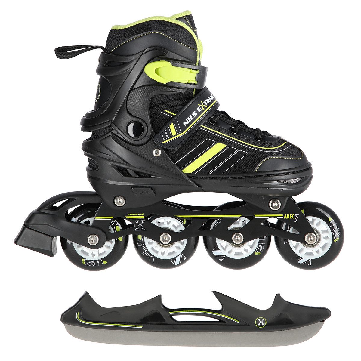 NILS EXTREME Inlineskates 2-IN-1 Inliner Schlittschuhe