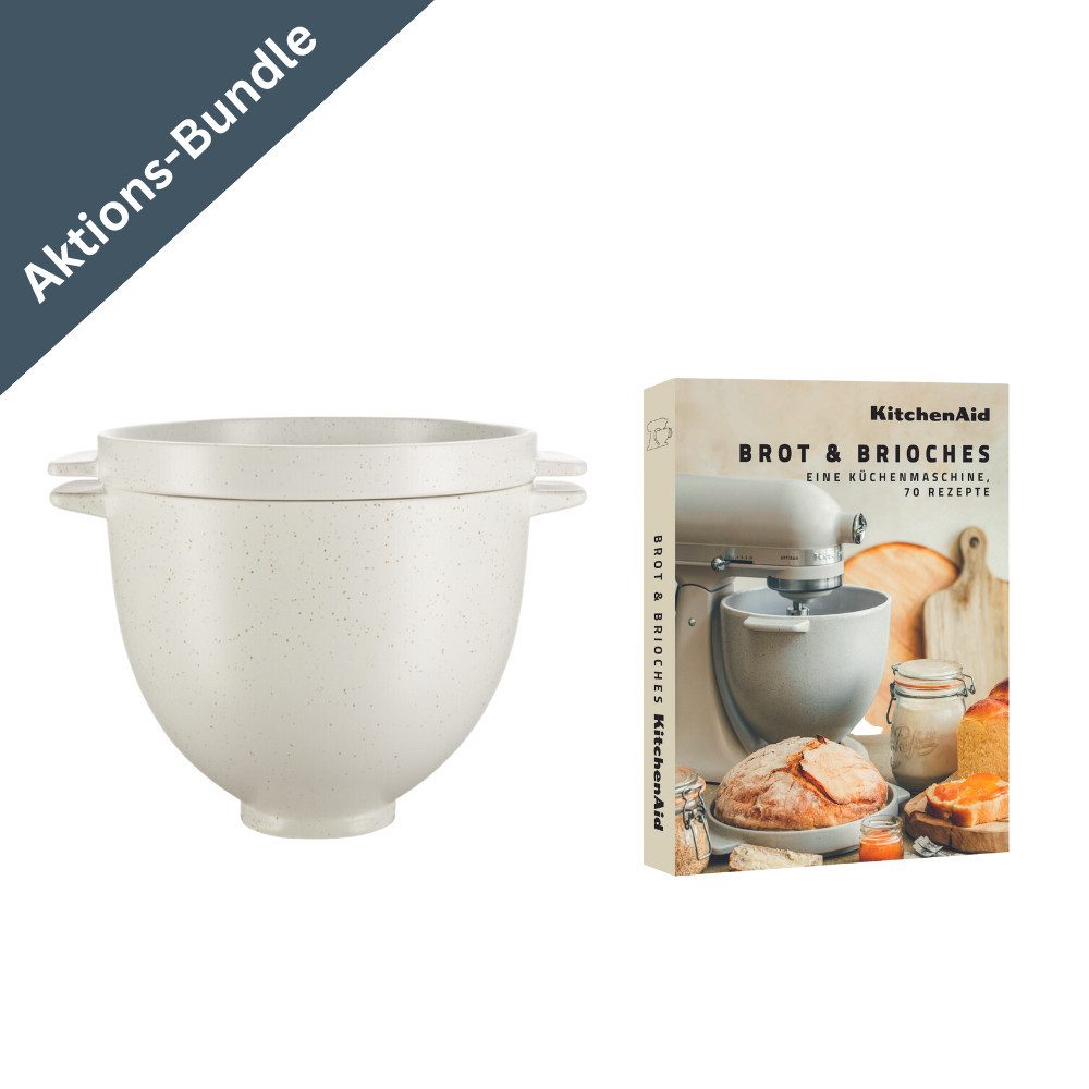 KitchenAid Küchenmaschinenschüssel KitchenAid Brot-Backschüssel + Brot