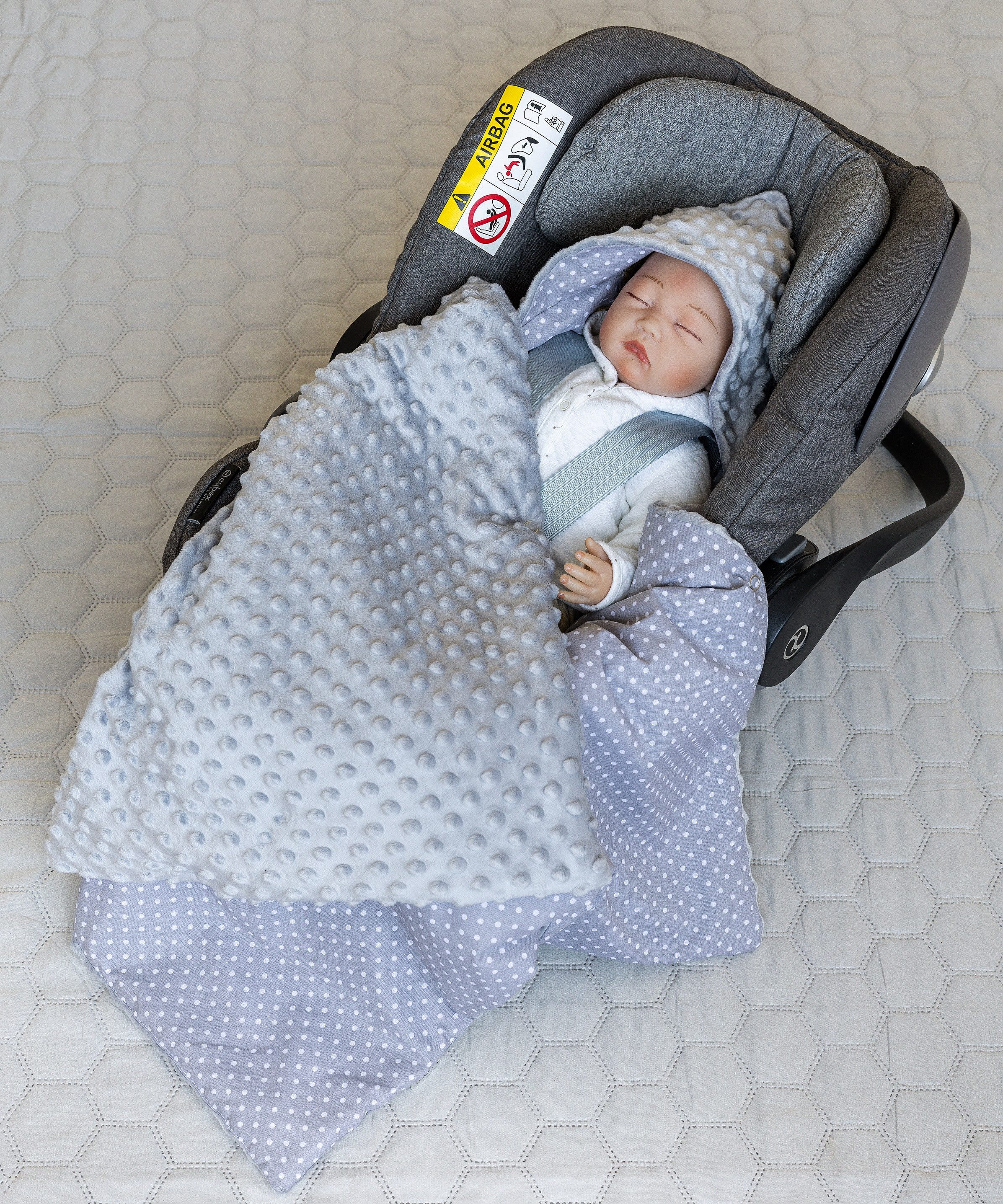 Loolay Babytrage Einschlagdecke für Kinder Autositz