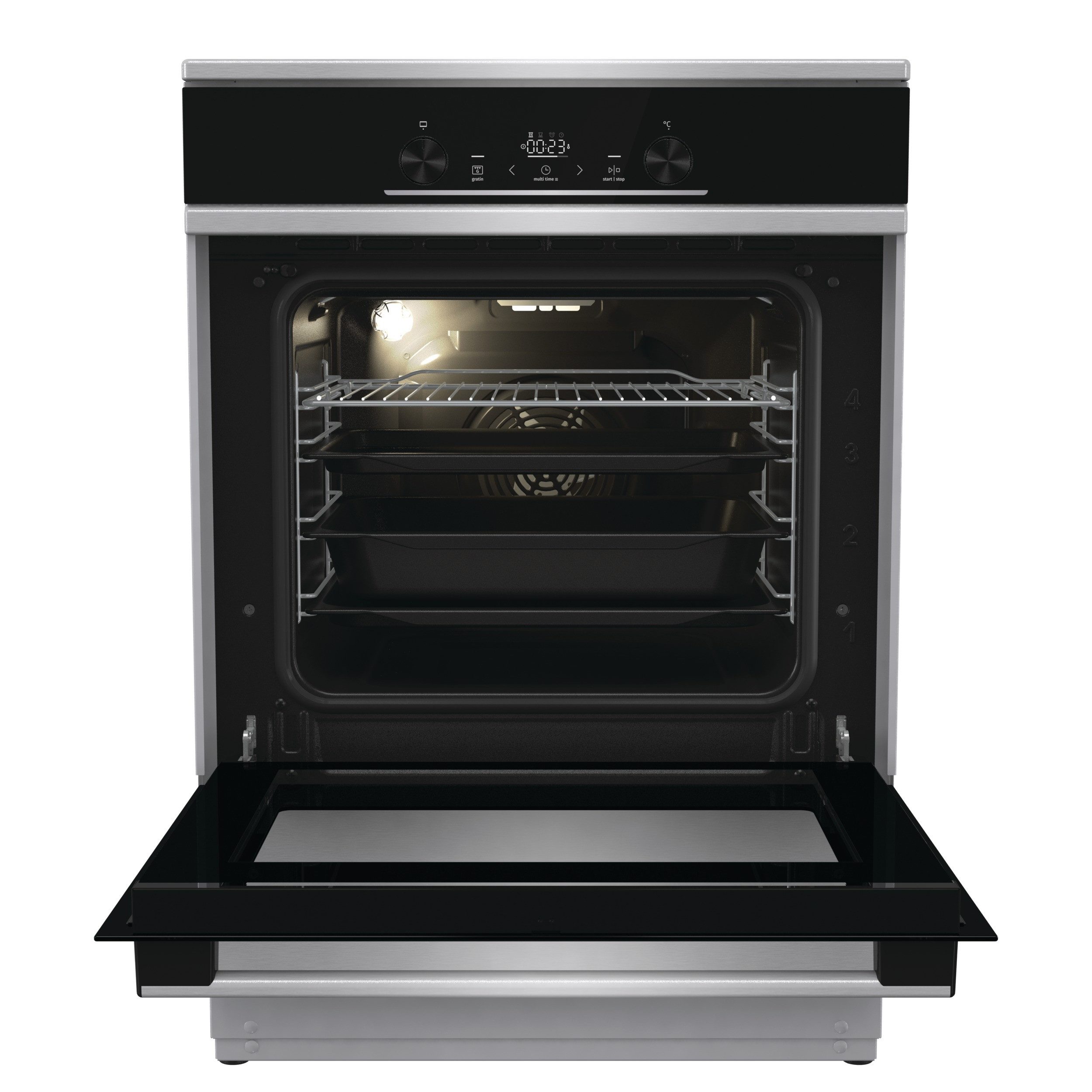 GORENJE Induktions-Standherd GEIT6E81XPG, Pyrolyse-Selbstreinigung