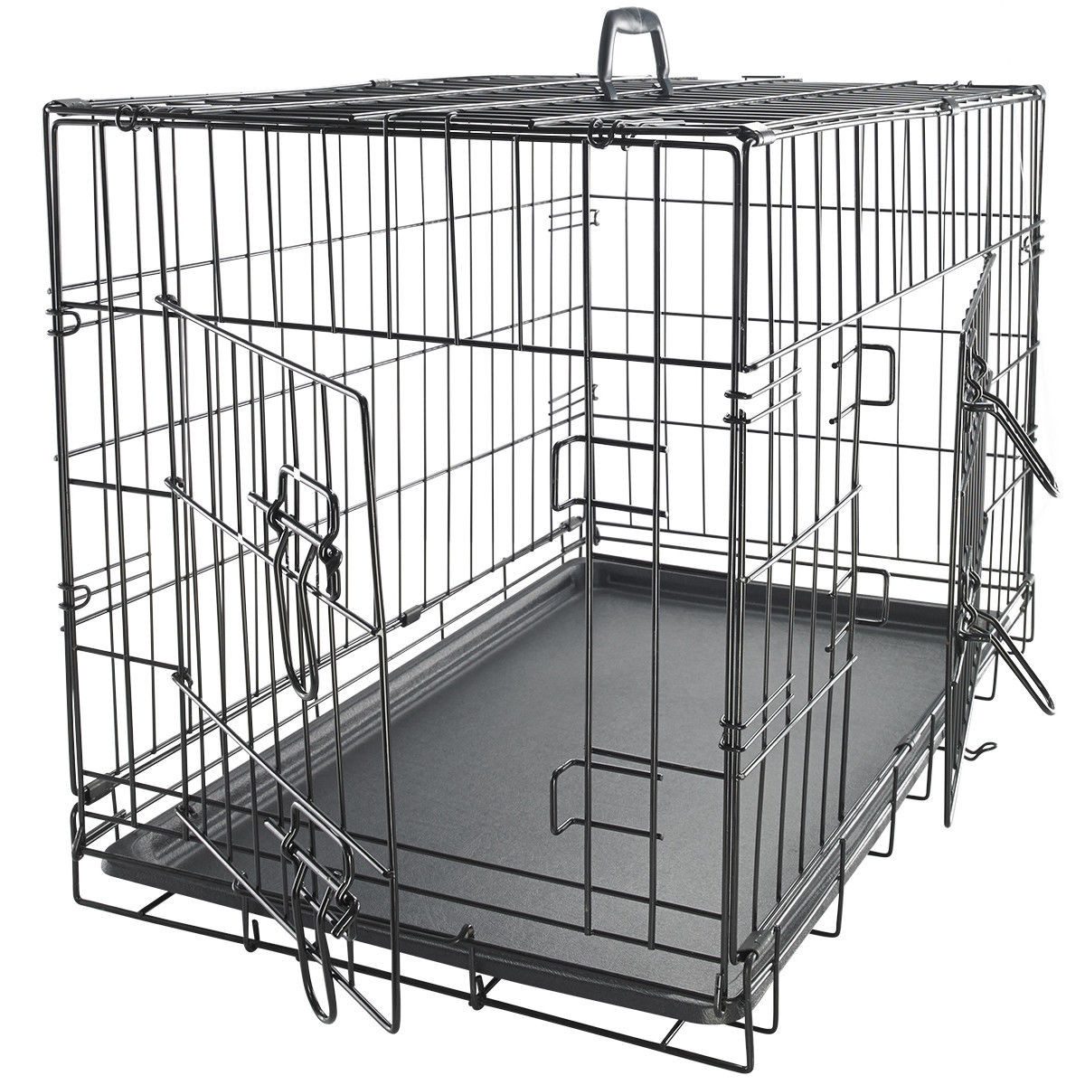 MYPETS Tiertransportbox Hundegitterbox Safe Hundetransportbox Hundebox