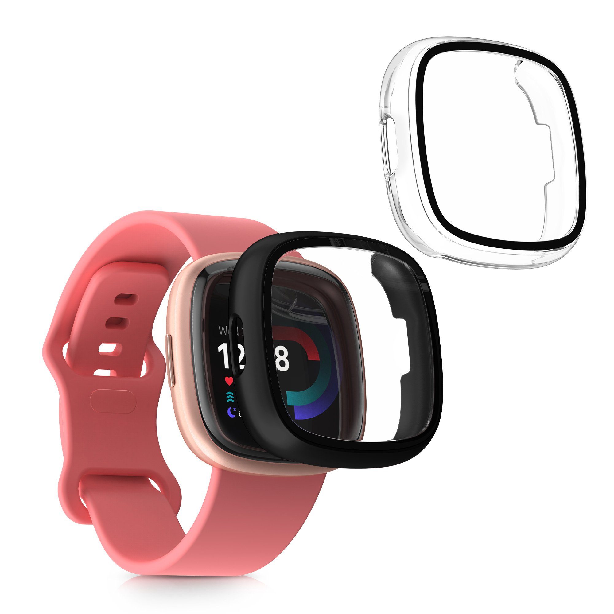 kwmobile Smartwatch-Hülle 2x Hülle für Fitbit