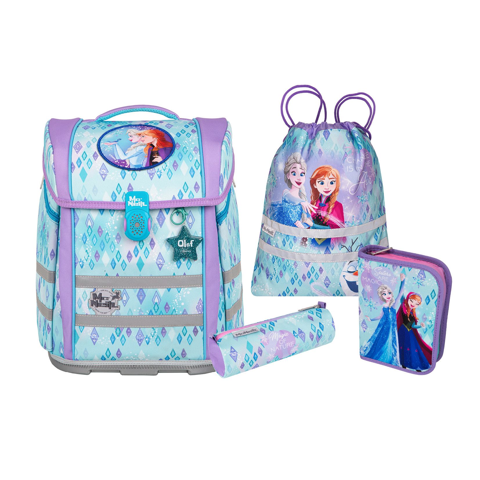 McNeill Schulranzen Schulranzen-Set PERFECTO, DISNEY FROZEN