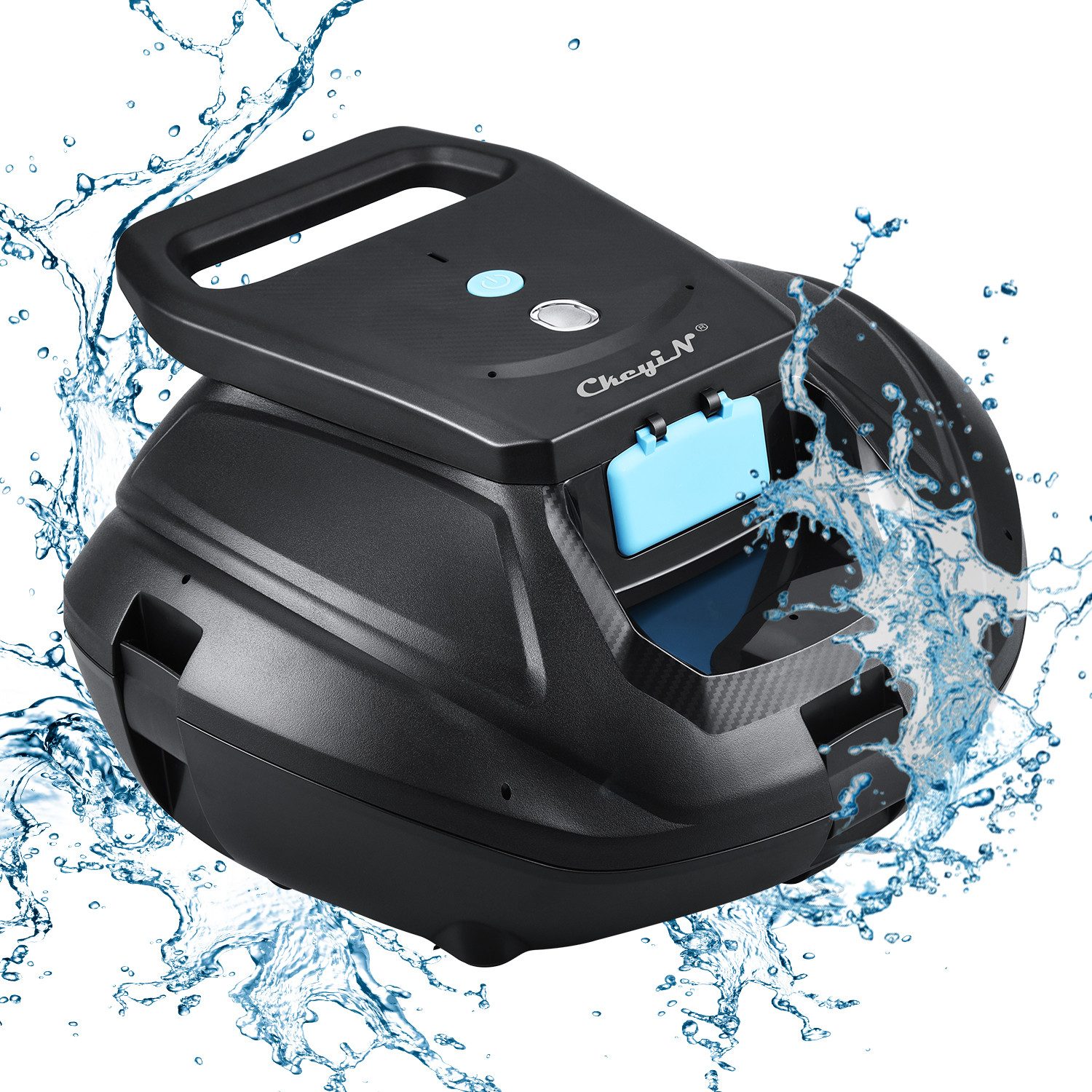 CkeyiN Poolroboter Kabelloser Poolreinigungsroboter 5000mAh-Akku 110