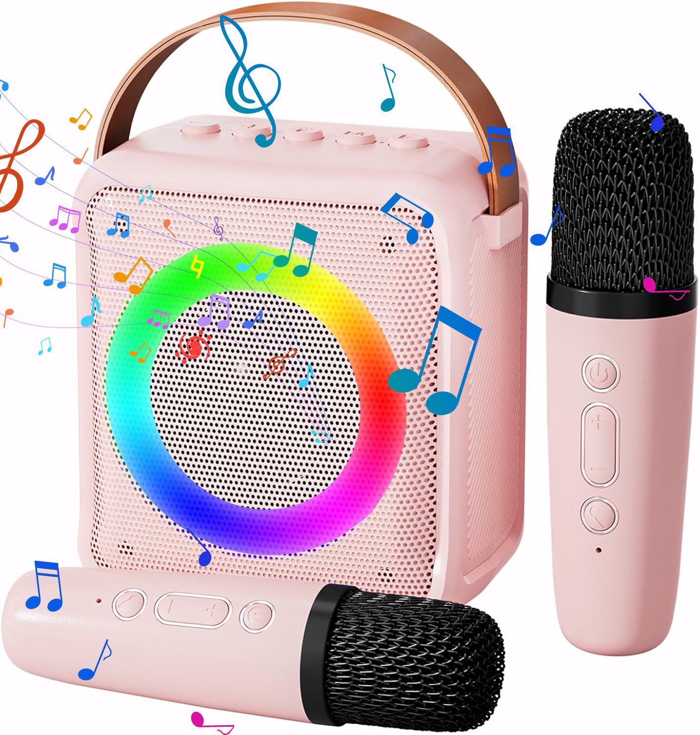 RWEUOQ Karaoke-Maschine, Bluetooth-Lautsprecher Karaoke-Maschine Bluetooth-Lautsprecher (Ausgestattet