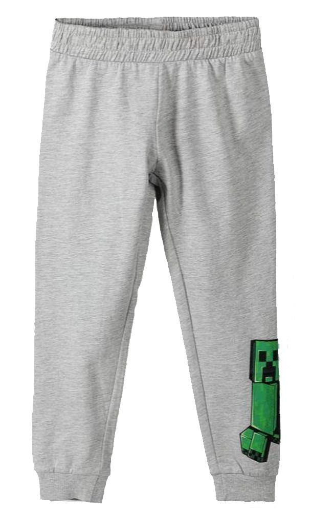 Minecraft Jogginghose Jogginghose hellgrau meliert Jogger