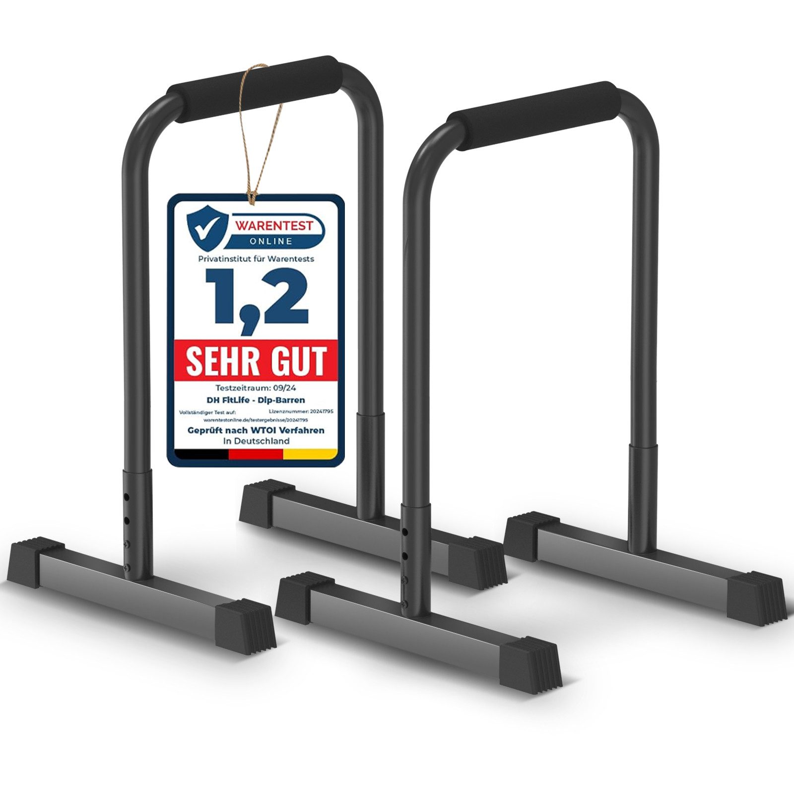 DH FitLife Liegestützgriffe Dip Barren Fitness