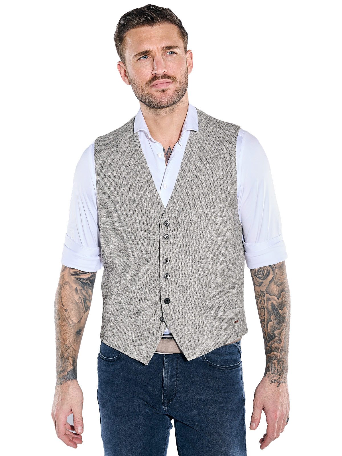 emilio adani Anzugweste Sakko-Weste slim fit