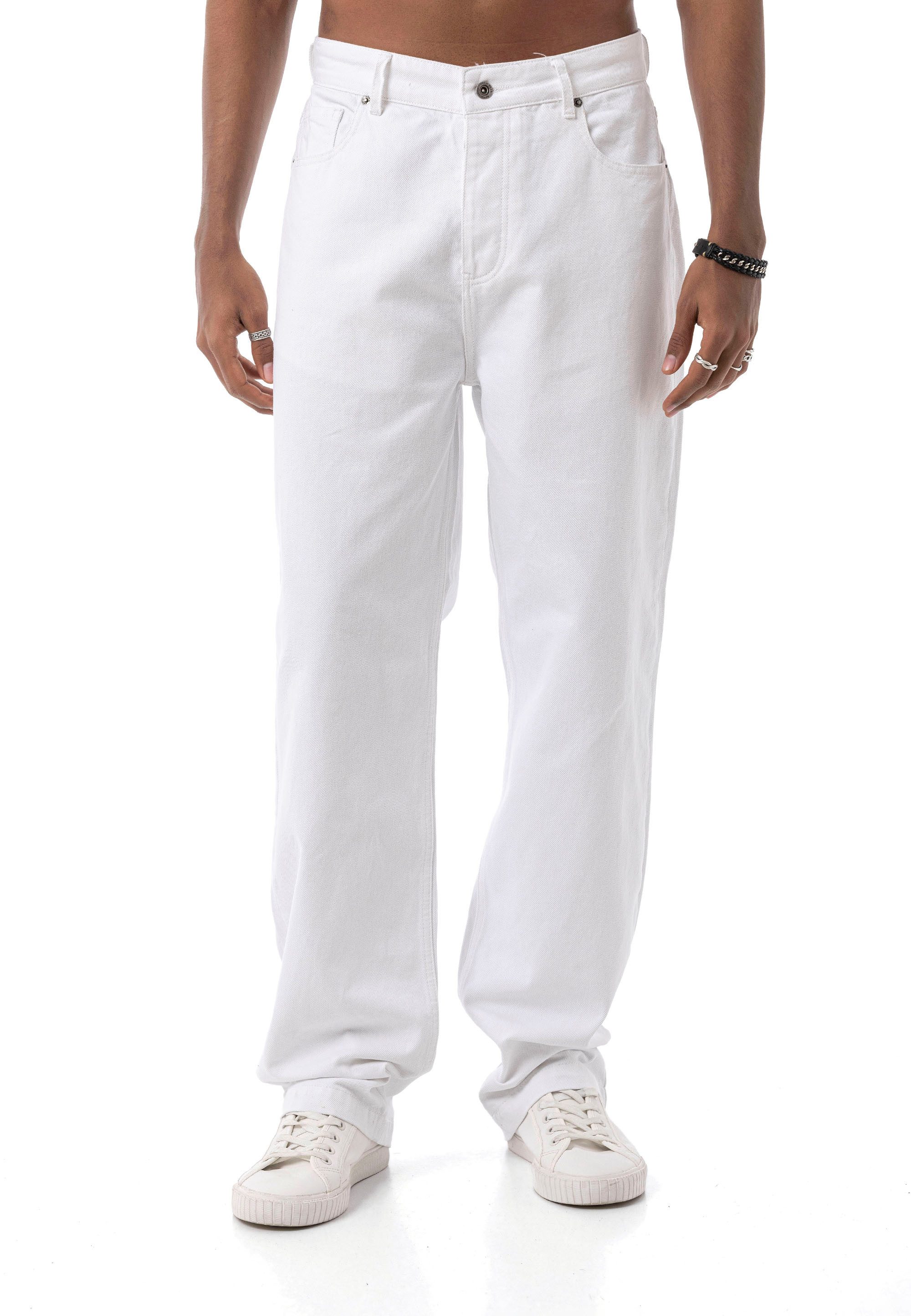 RedBridge Loose-fit-Jeans in Weiß - 5-Pocket-Style,