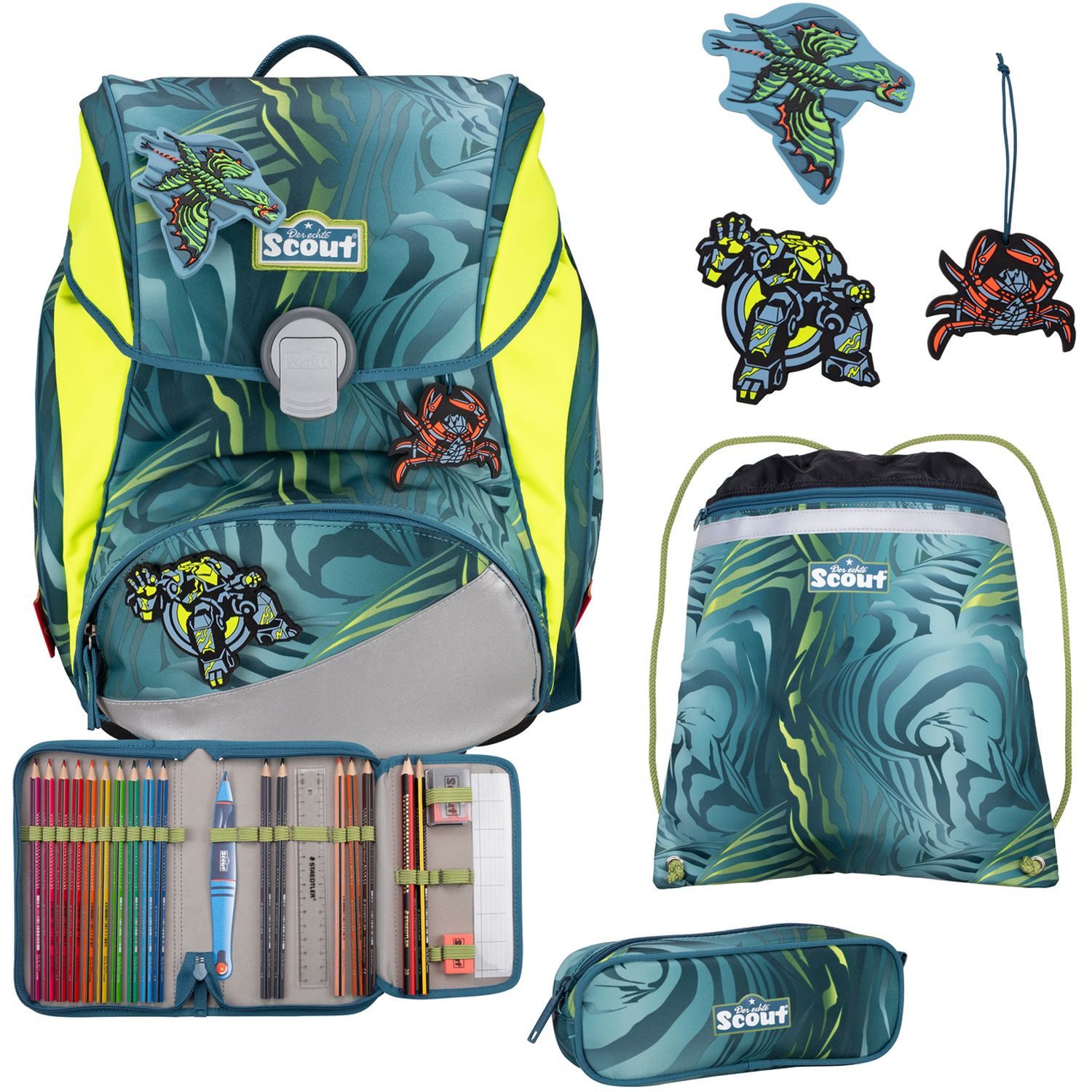 Scout Schulranzen Scout Alpha Schulranzen-Set 4