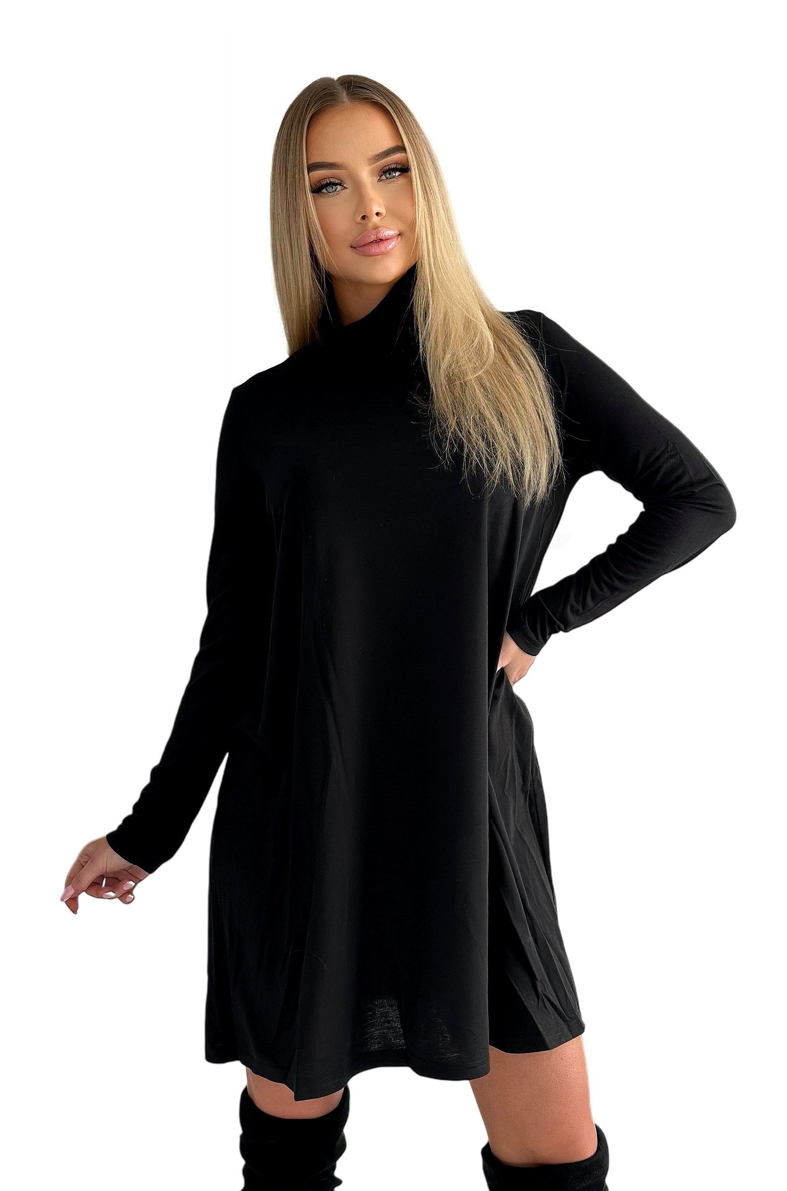 Mississhop A-Linien-Kleid Kleid Tunika Longshirt Pulli
