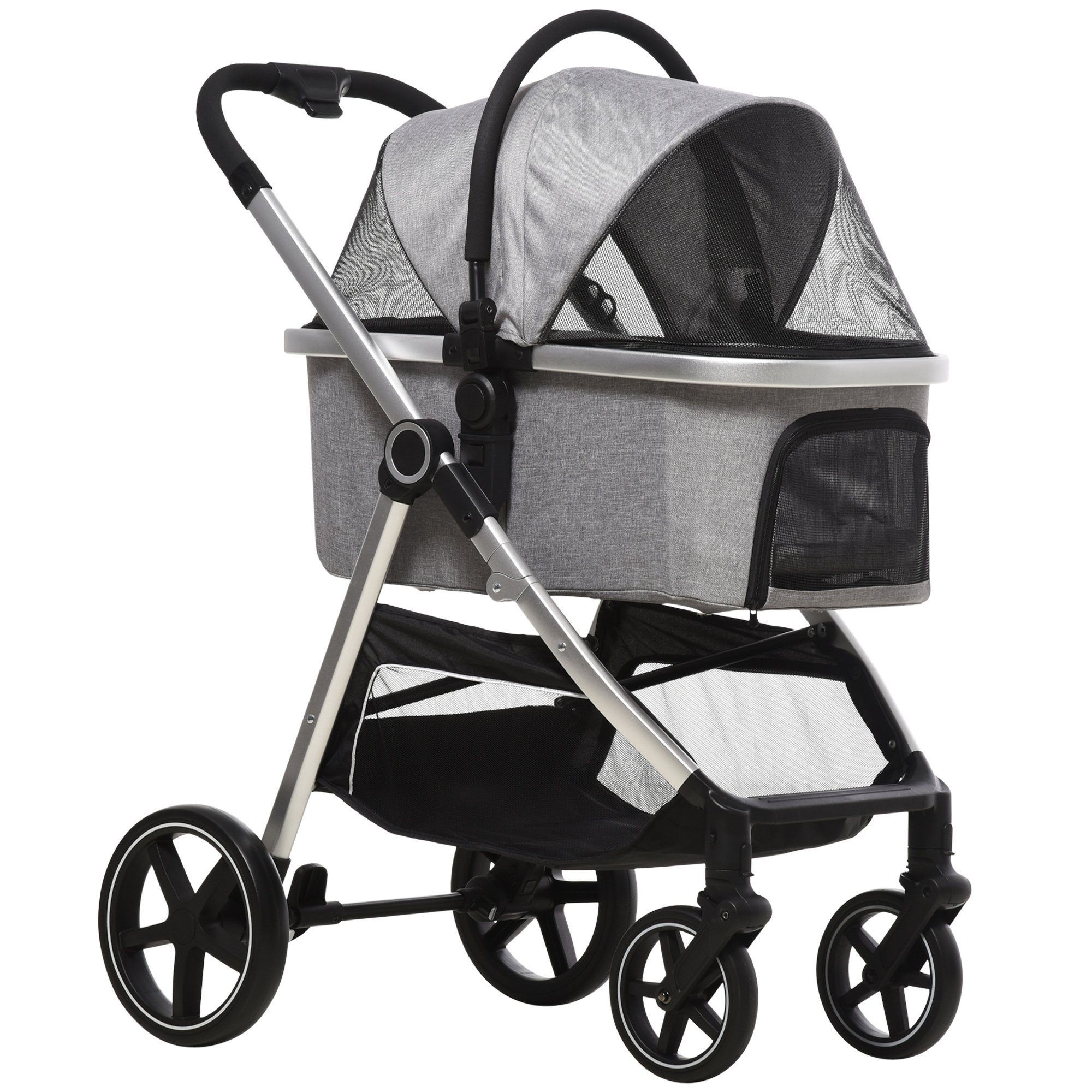 PawHut Hundebuggy 2- in-1 inkl. Kissen,