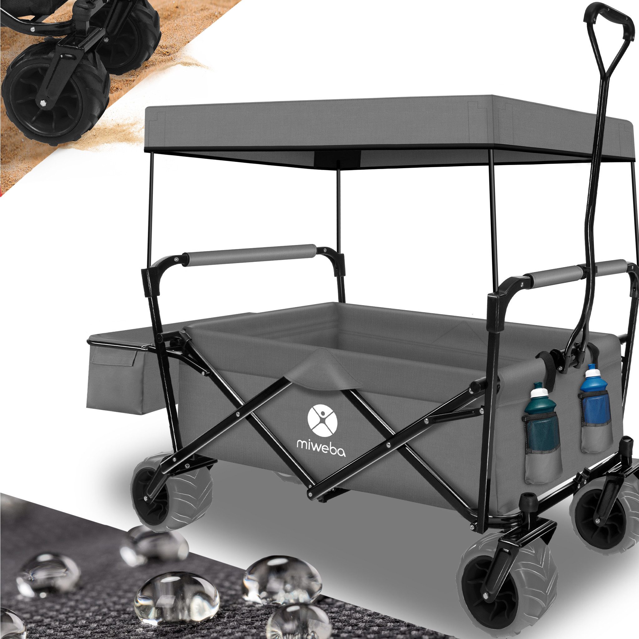 miweba Bollerwagen Transportkarre Handwagen klappbarer Bollerwagen