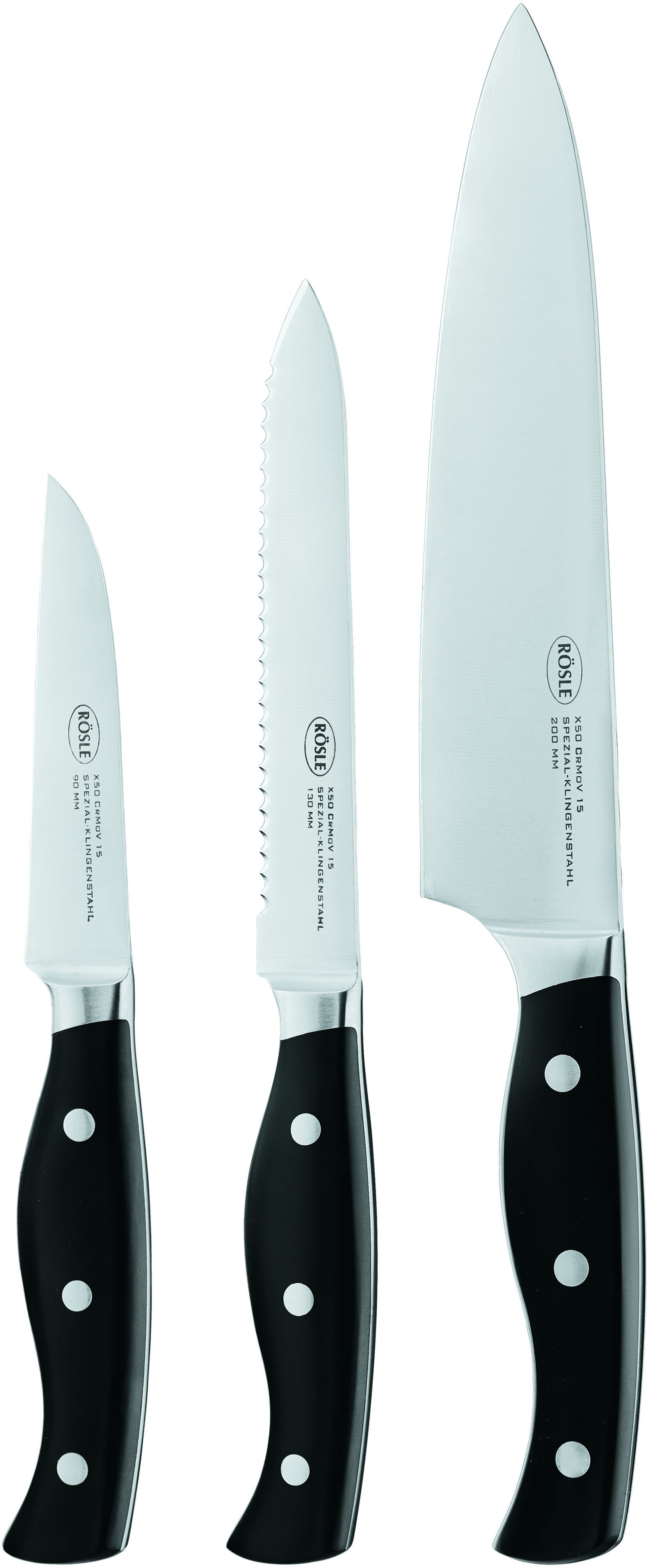 RÖSLE Messer-Set Pura (Set, 3-tlg), X50