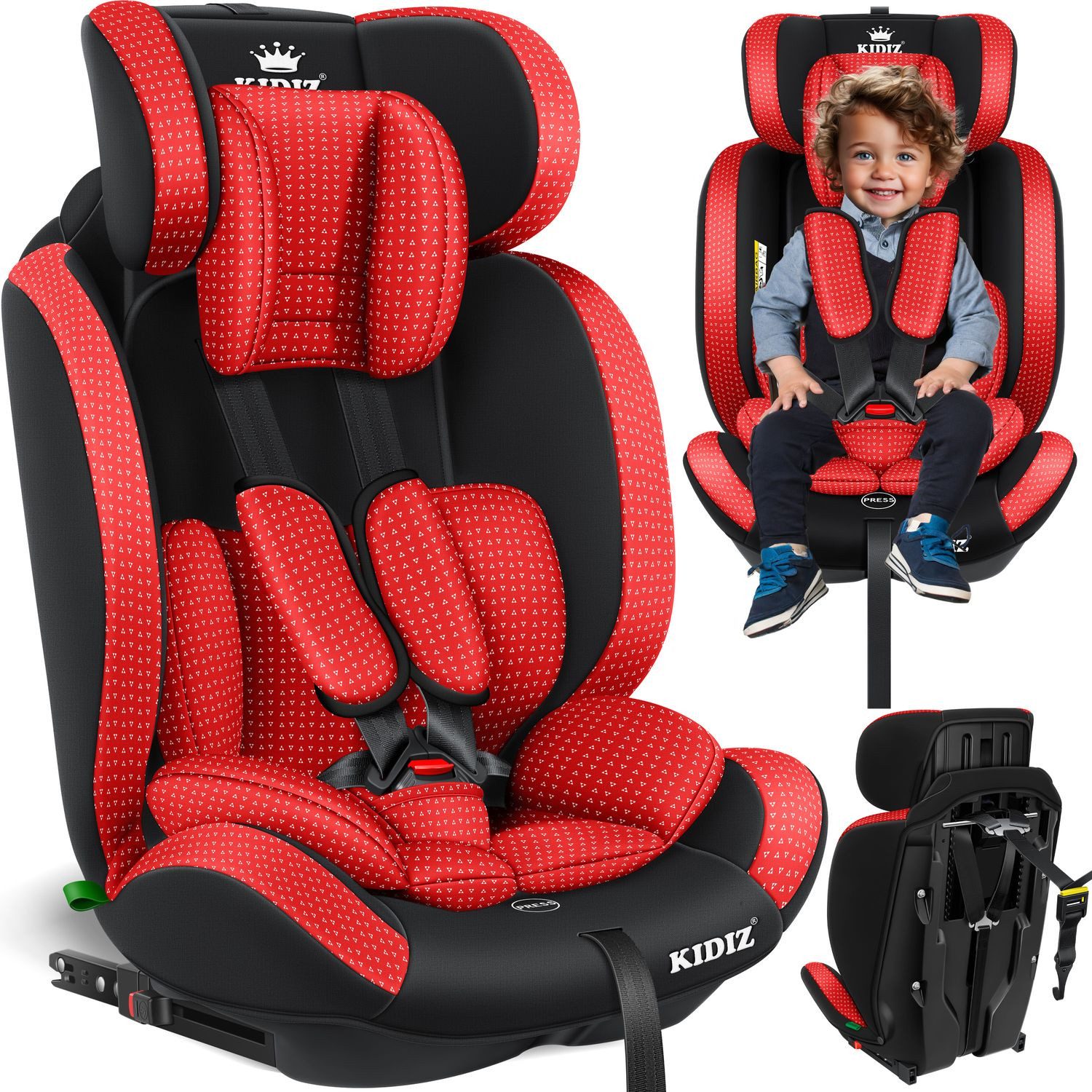 KIDIZ Autokindersitz, Kinderautositz Triangle Premium Kindersitz
