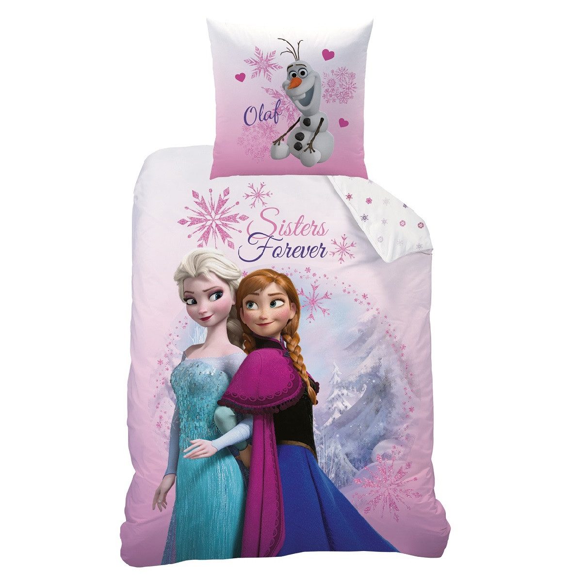 Familando Kinderbettwäsche Frozen Die Eiskönigin 135x200