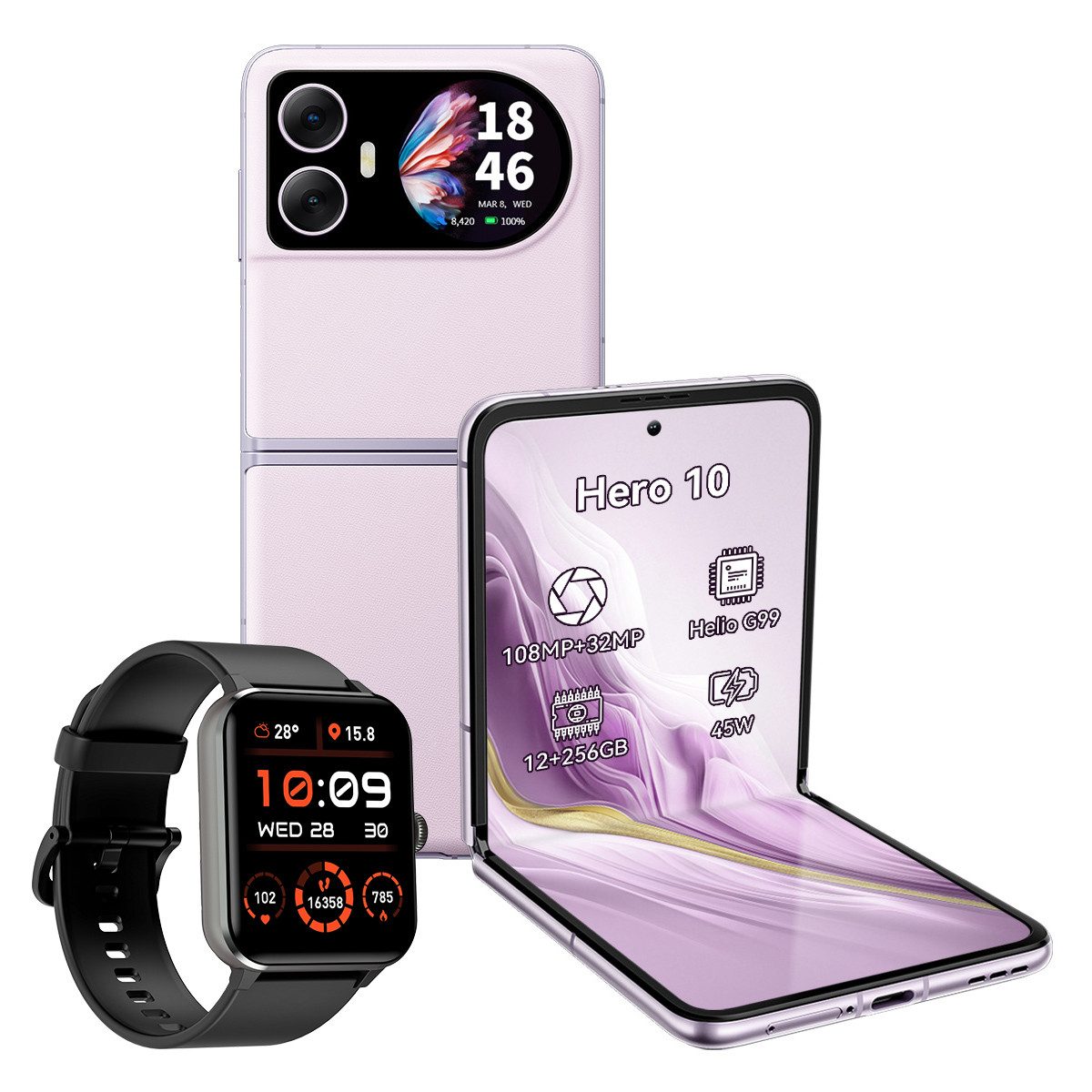 blackview Hero10 Flip Zwei Bildschirmen incl.