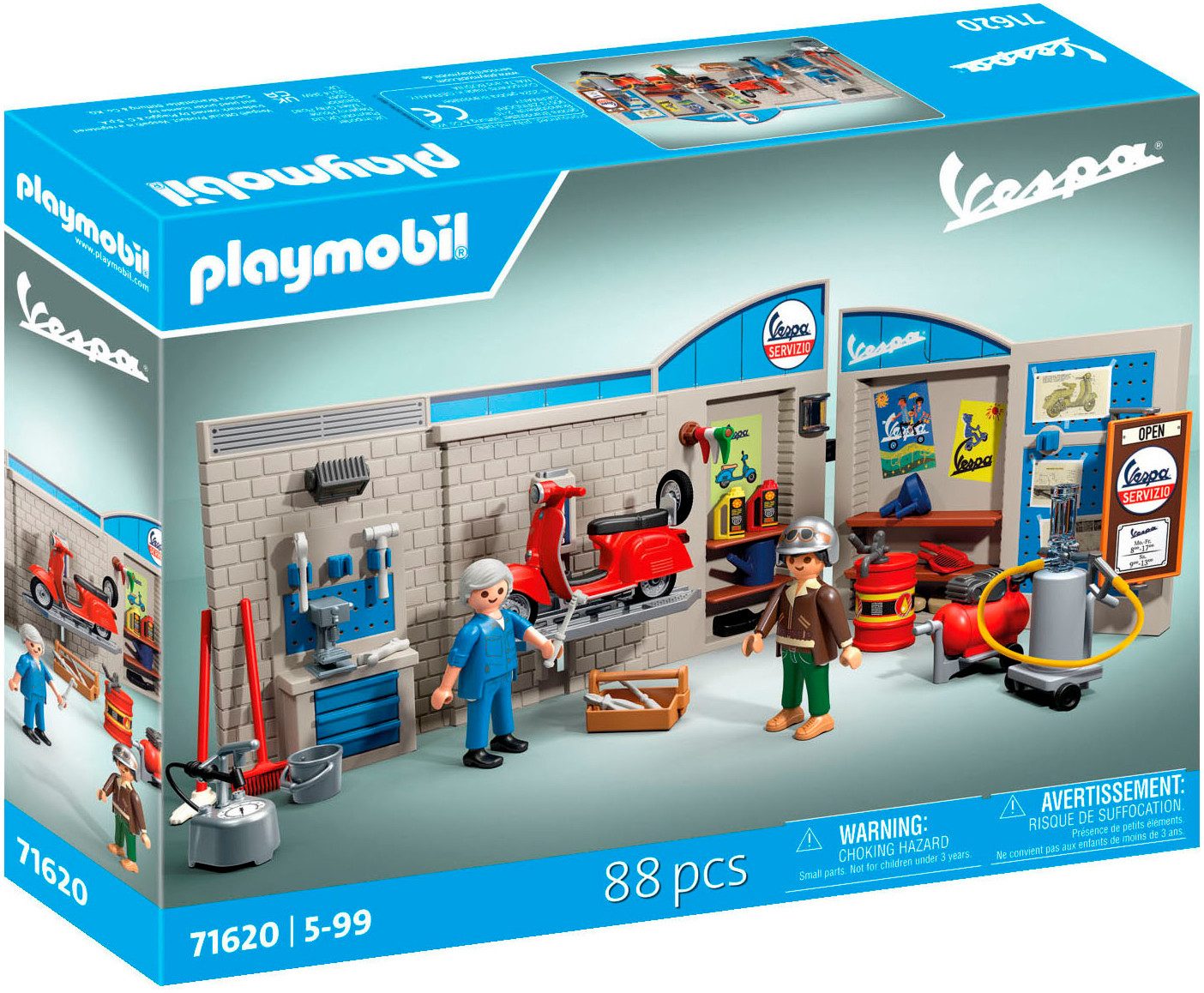 Playmobil® 60s Vespa Garage (71620), Vespa