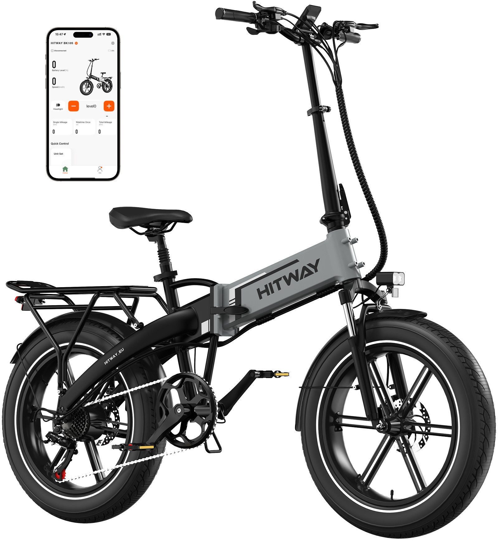 HITWAY E-Bike 20*4,0 zoll Elektrofahrrad mit