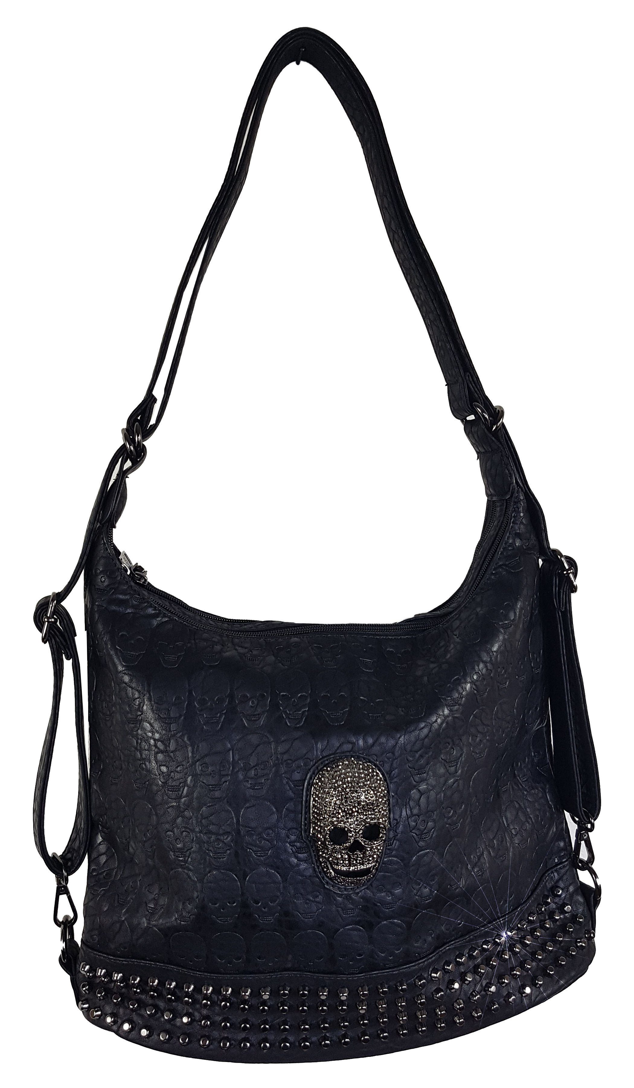 Einkaufszauber Handtasche Rucksack Handtasche Skull Totenkopf