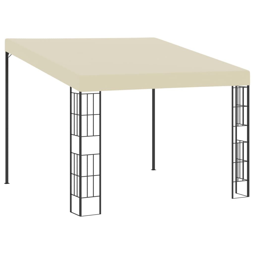 vidaXL Pavillon, Wand-Pavillon 3x3 m Creme