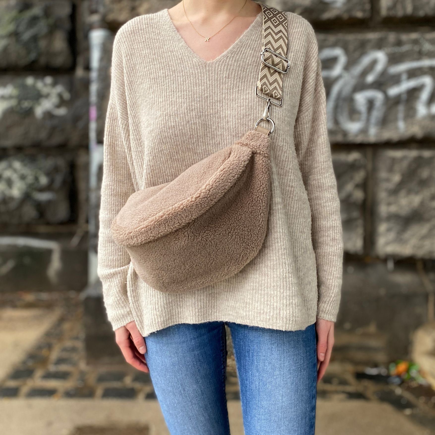MAONI Bauchtasche Teddy Bauchtasche mit zwei