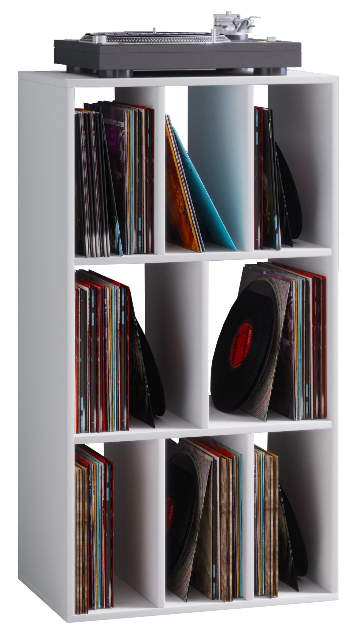 VCM Standregal Schallplattenregal Raumteiler LP Schaltino