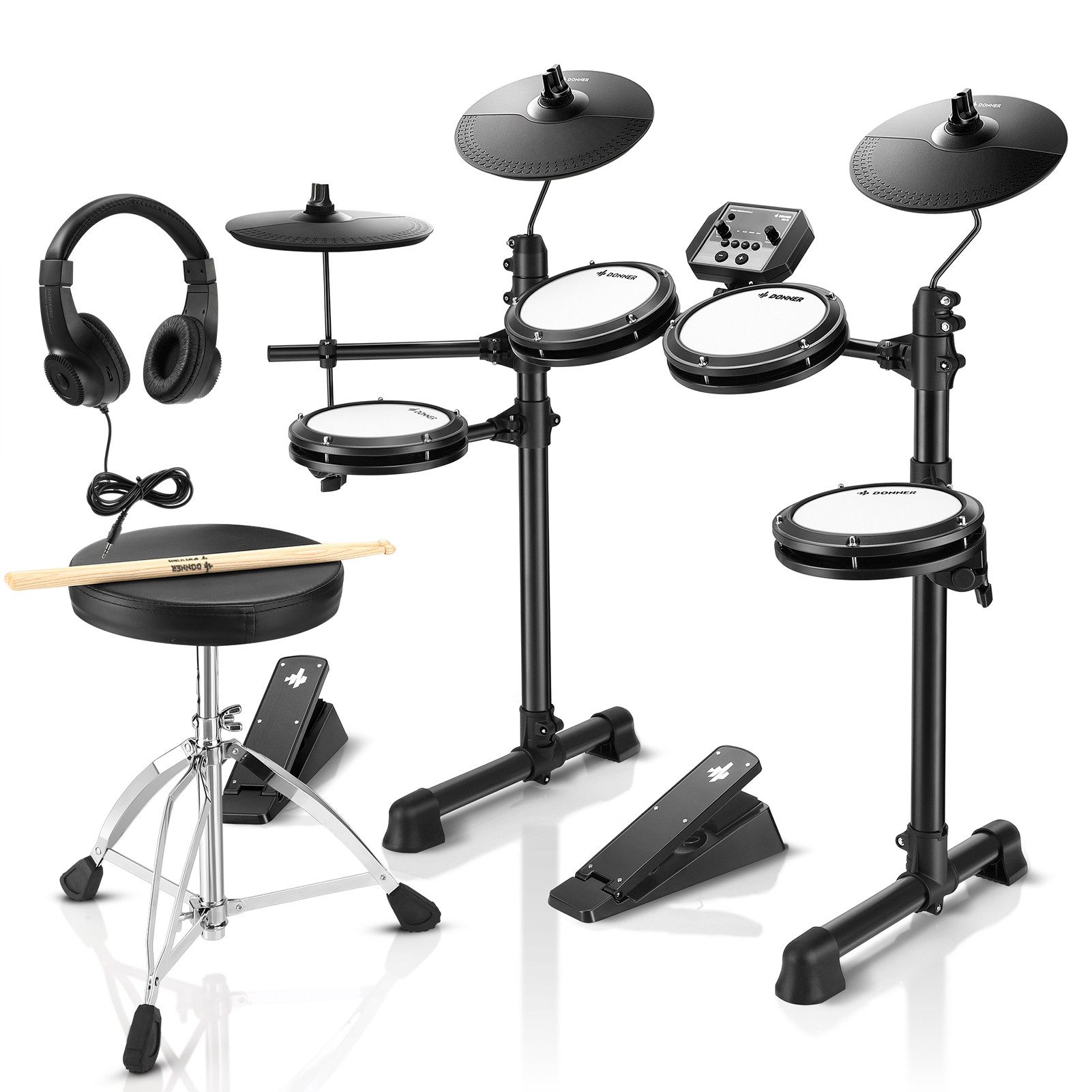 Donner E-Drum Elektronisches Schlagzeug mit 4