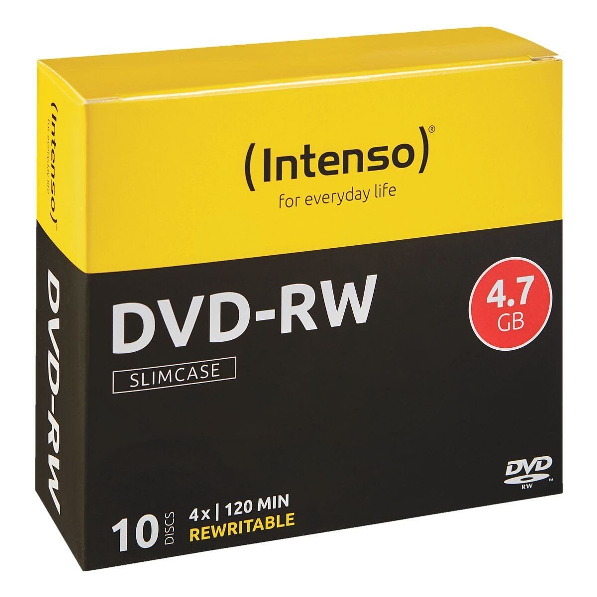 Intenso DVD-Rohling DVD-RW, 4,7 GB, mehrfach