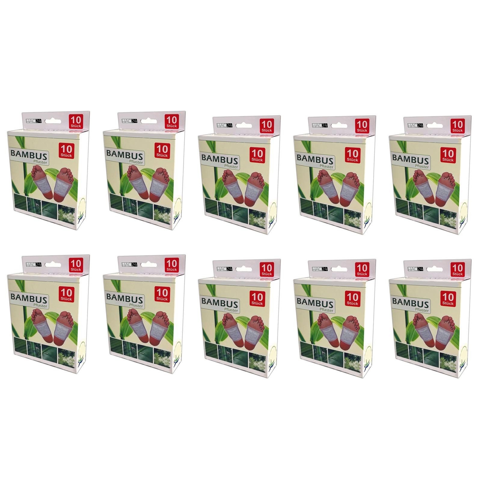 HAC24 Fixierpflaster Bambus Pflaster Fußpads (100