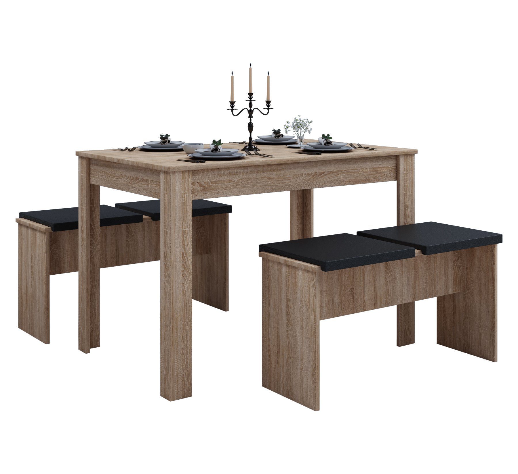 VCM Essgruppe Holz Essgruppe Tischgruppe Tisch