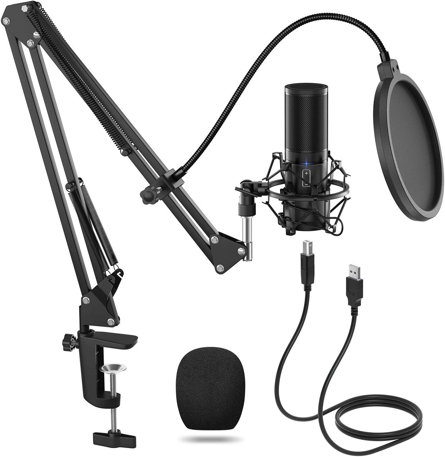 TONOR Mikrofon Q9 USB-Gaming-Mikrofon Kondensatormikrofon-Kit für