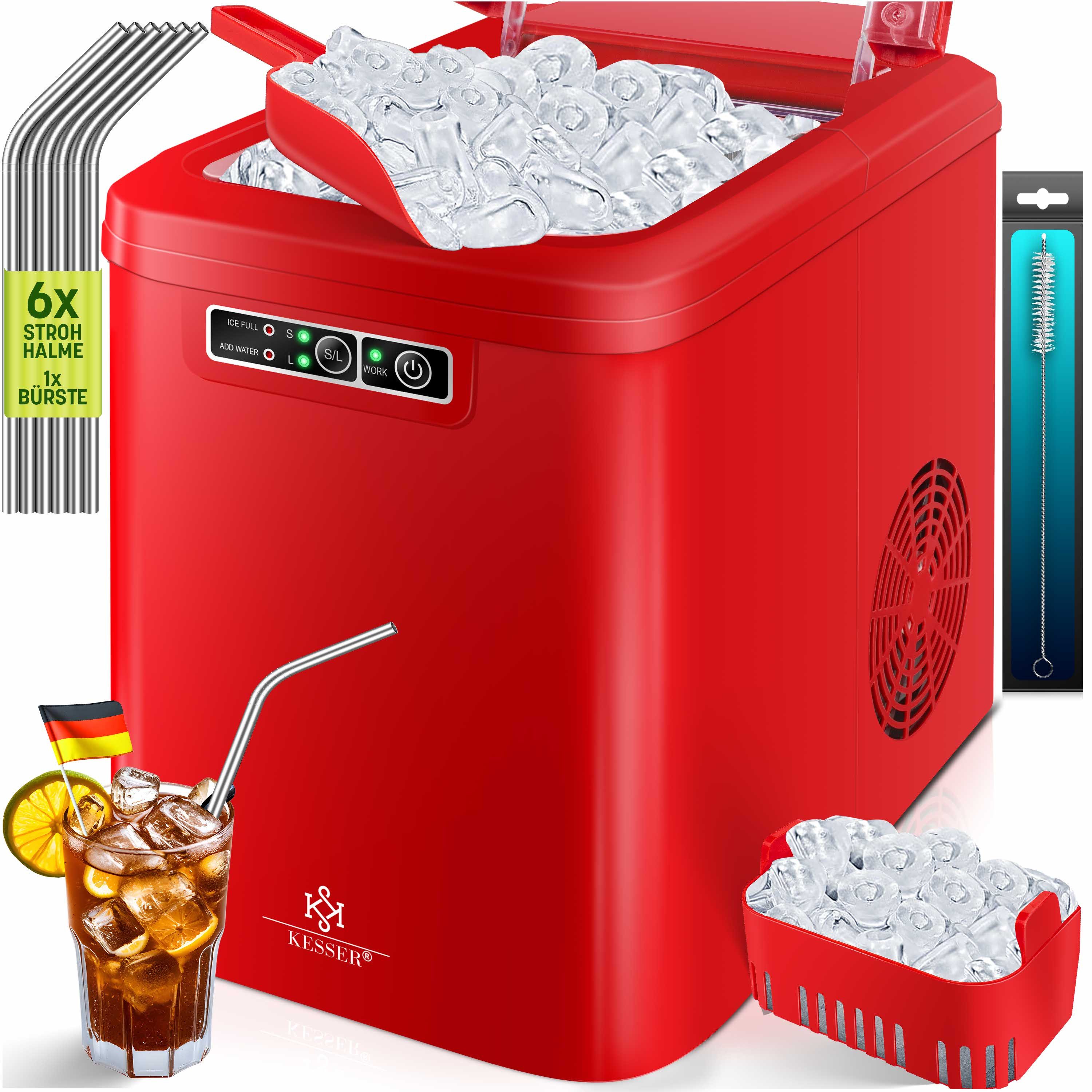 KESSER Eiswürfelmaschine, Eiswürfelbereiter Eiswürfelmaschine Edelstahl Ice