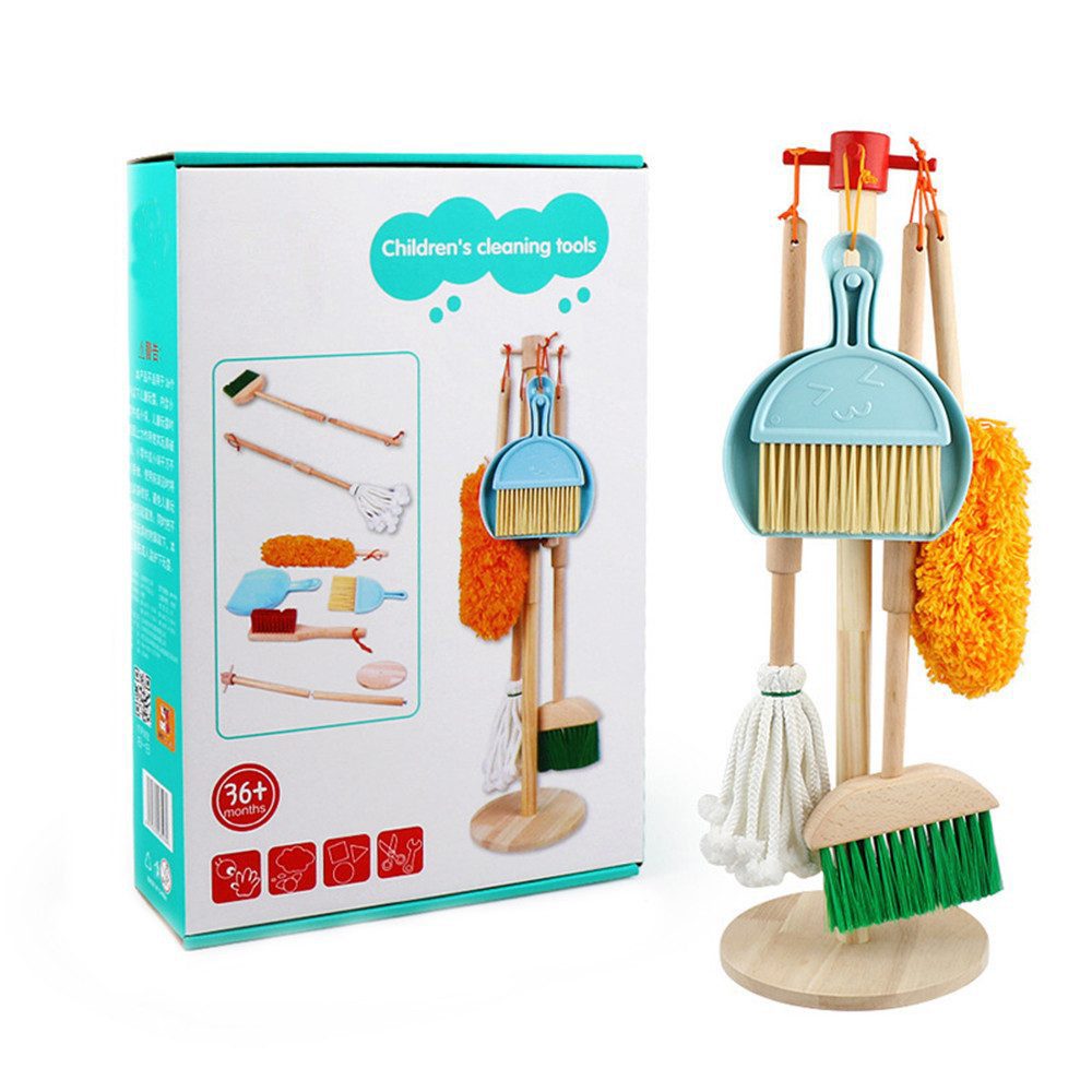 CLTYQ Kinder-Besen Spielzeug-Putzset, Reinigungsspielzeug-Set für Kinder,