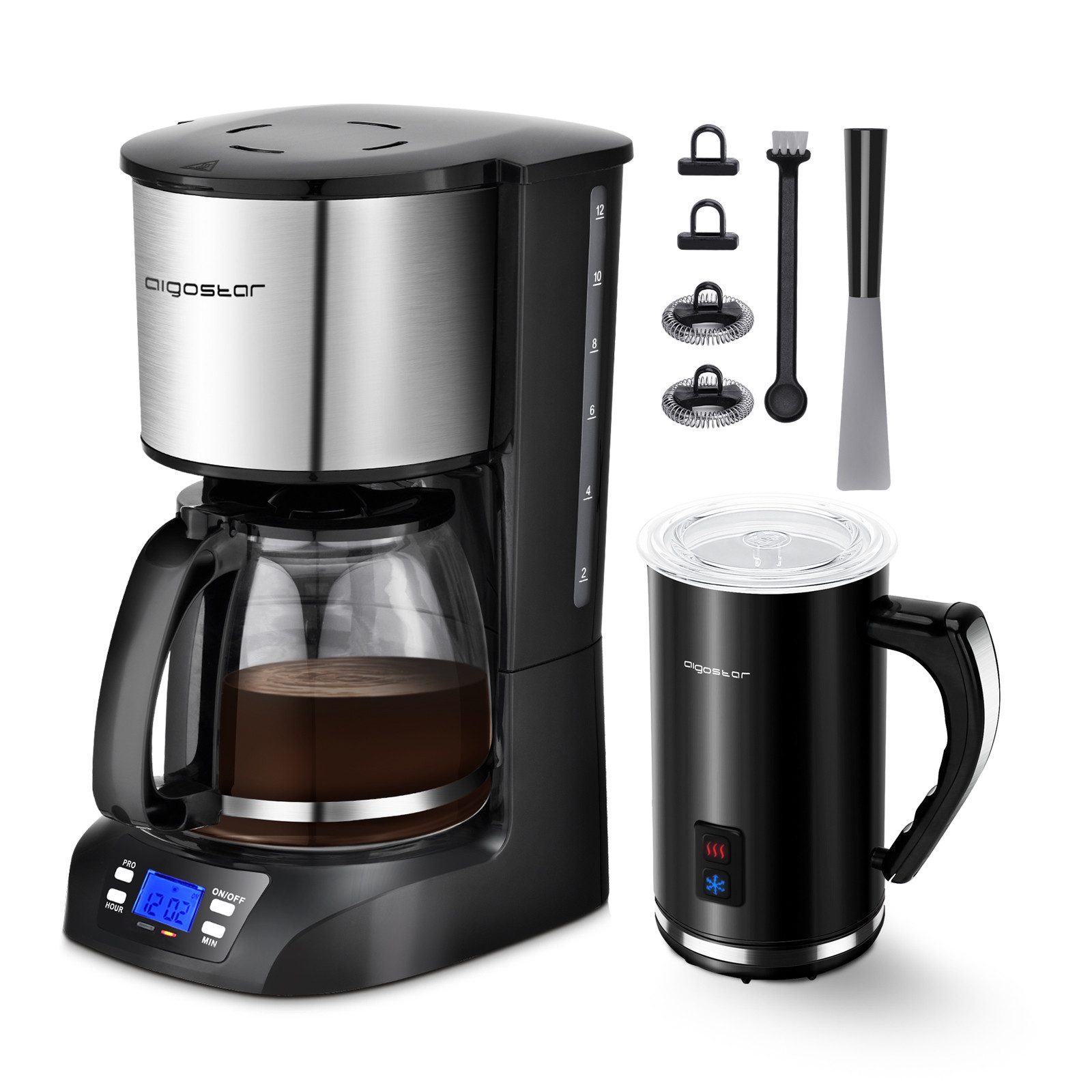 Aigostar Filterkaffeemaschine 1,5L Kaffeemaschine mit programmierbarer