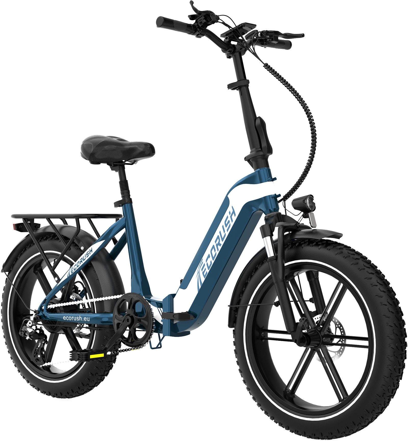 ECORUSH E-Bike 20*3,0 Zoll Elektrofahrrad bis