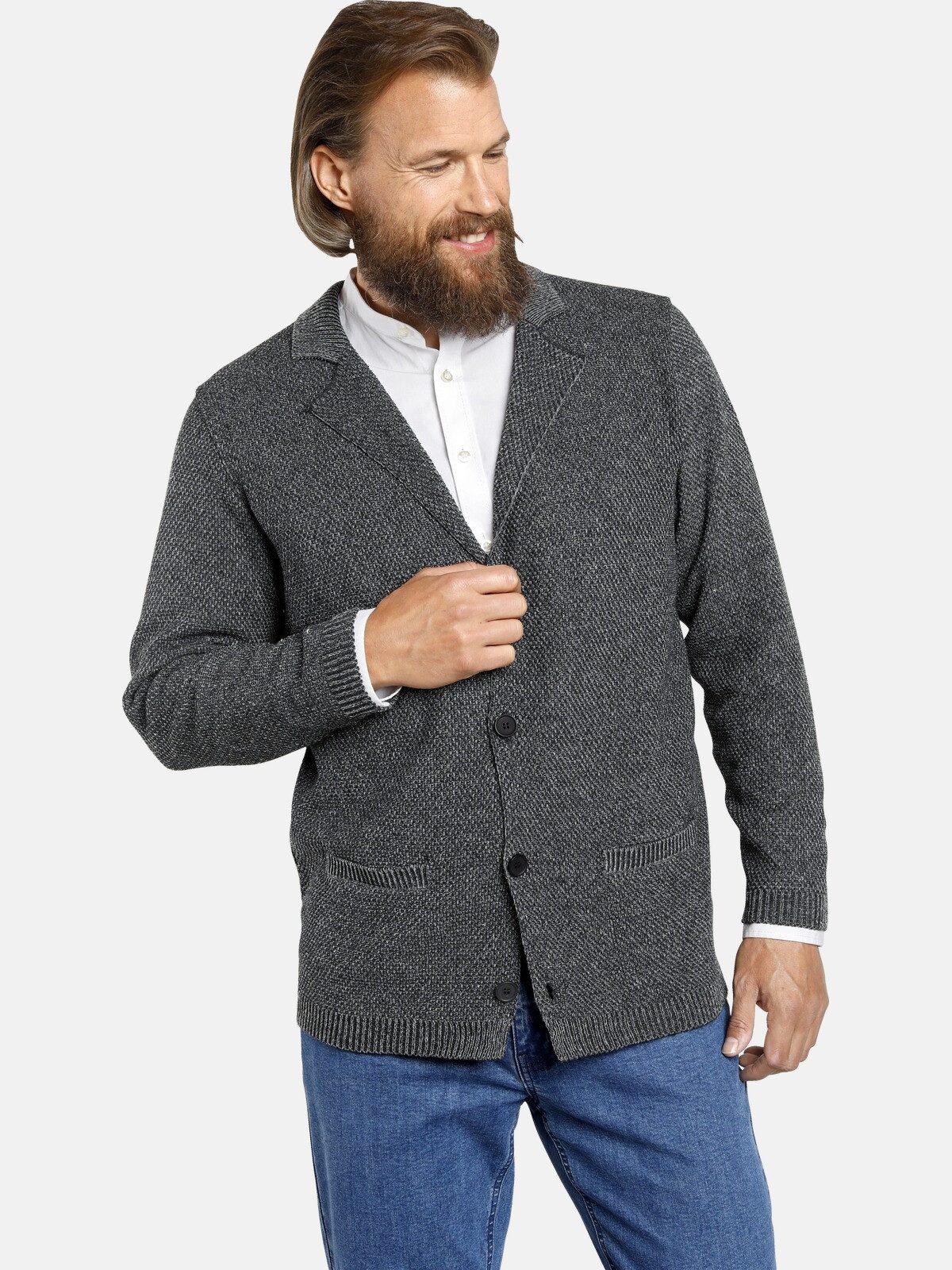 Jan Vanderstorm Cardigan ASGER in leichtem