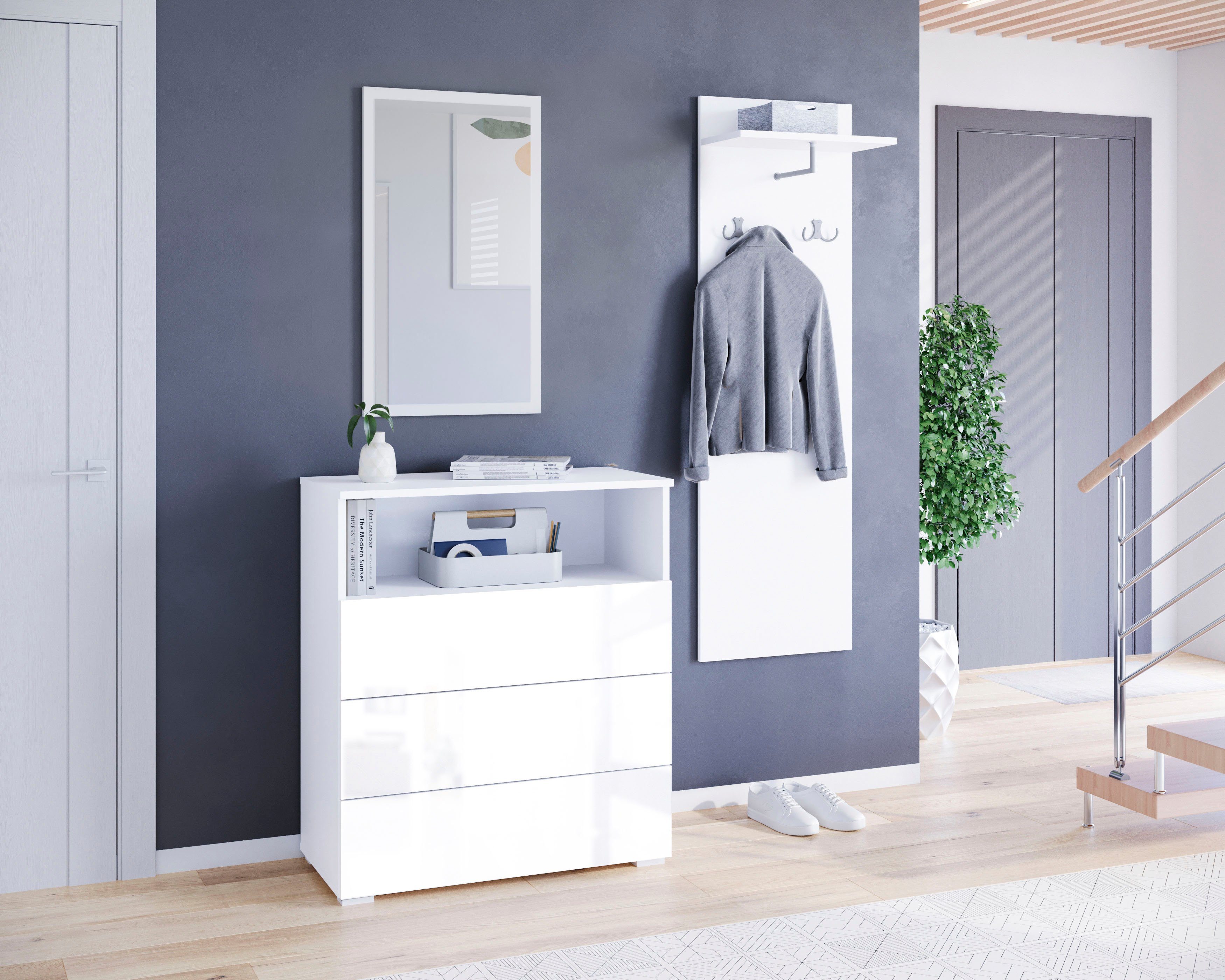 INOSIGN Garderoben-Set PARIS/ TOKYO, (Komplett-Set, 3-St),