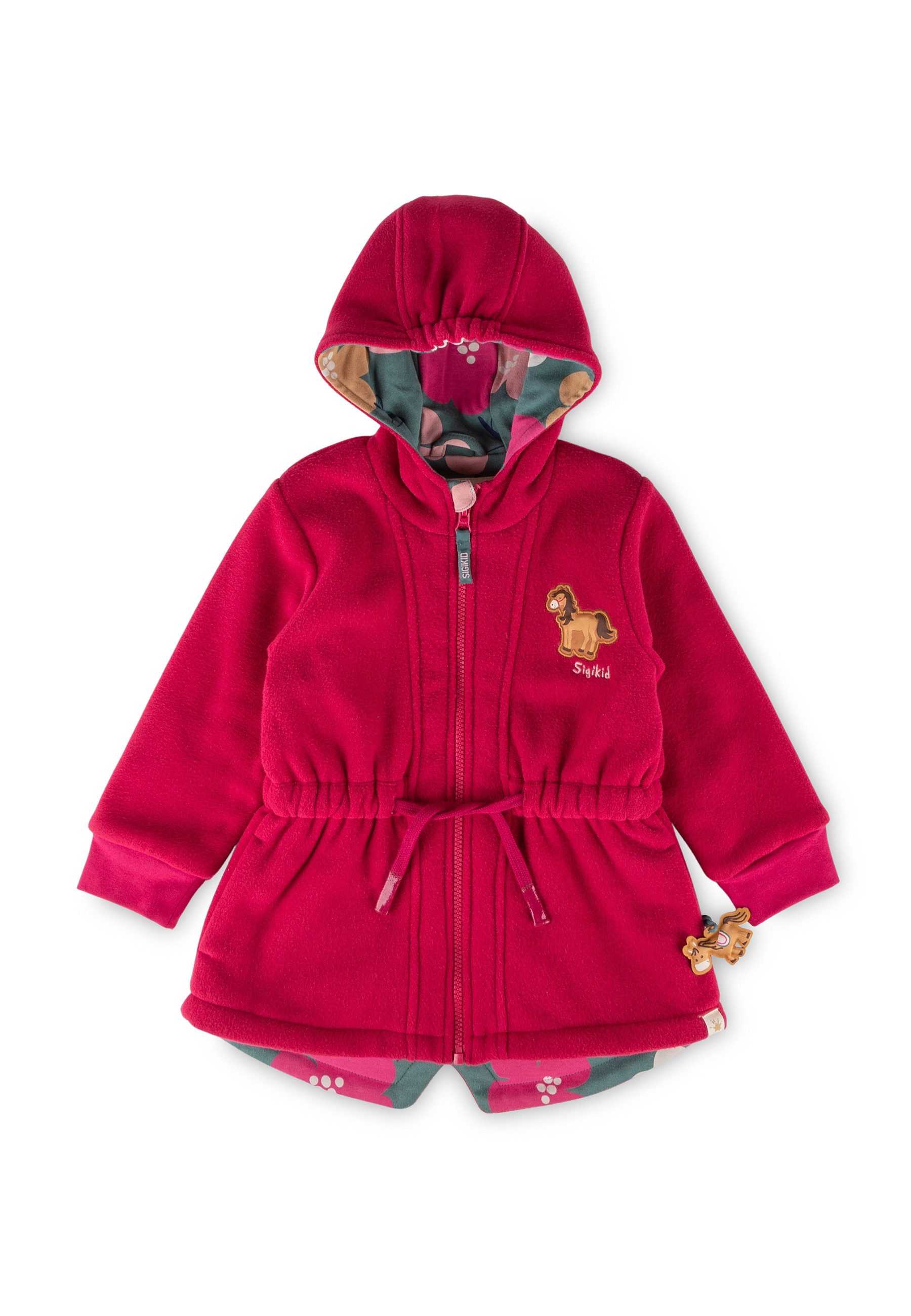 Sigikid Fleecejacke mit Baumwollfutter, Kapuze, Reißverschluss