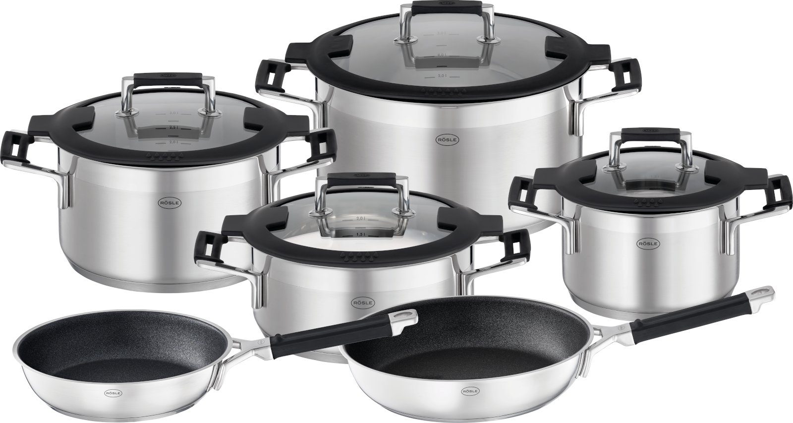RÖSLE Topf-Set Silence® Pro Topfset 6tlg,