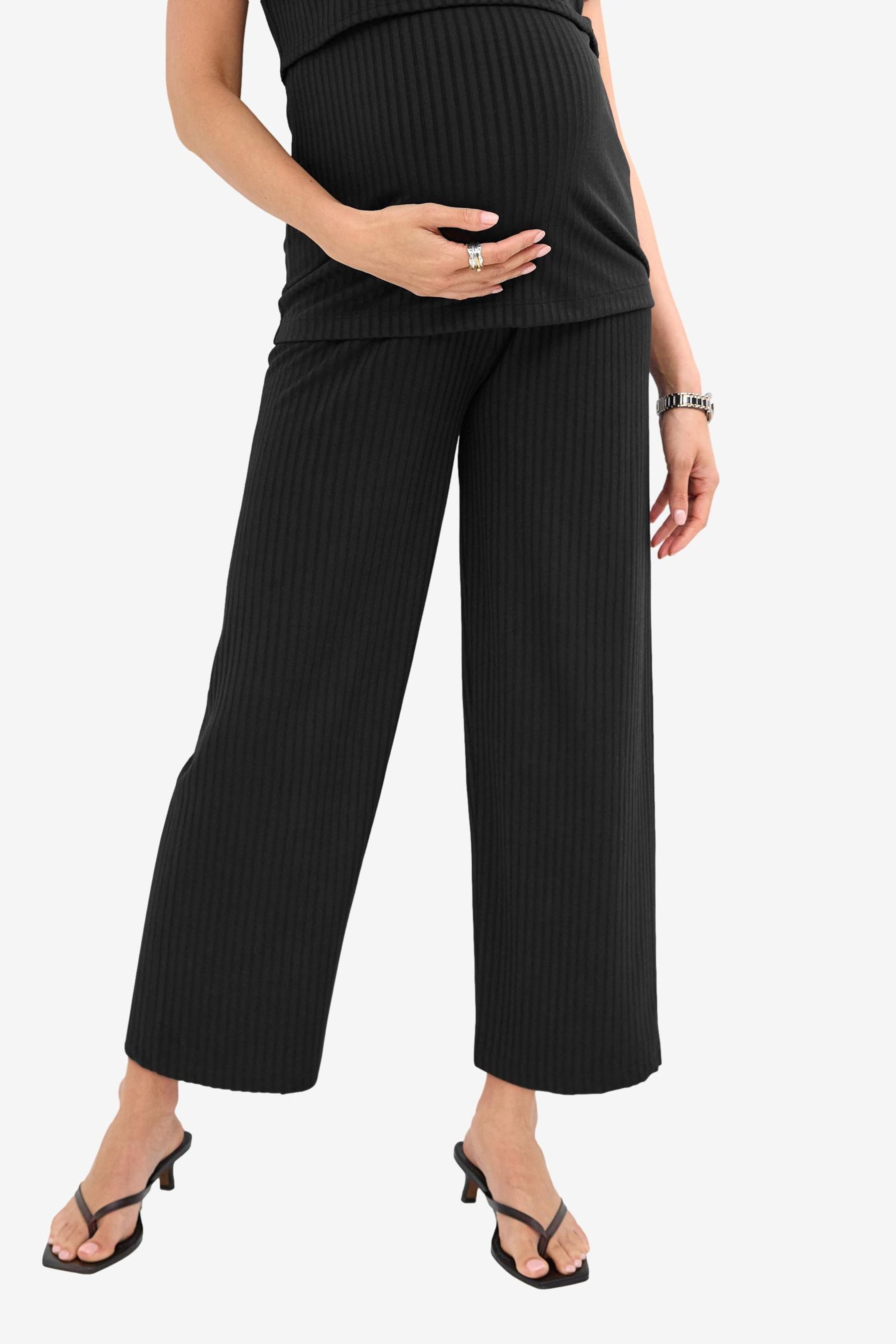 Next Umstandshose Gerippte Hose mit weitem