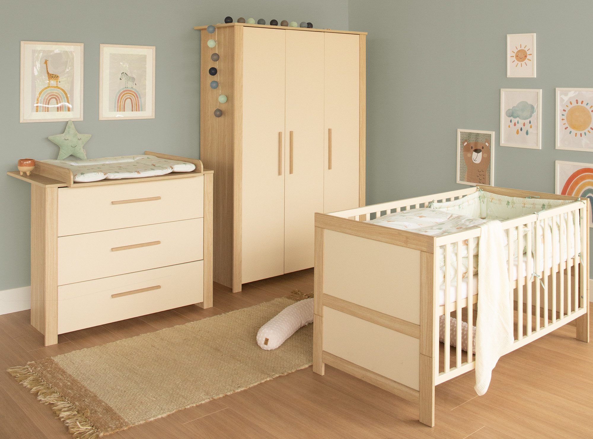 roba® Babyzimmer-Komplettset Momo - modernes Kinderzimmer