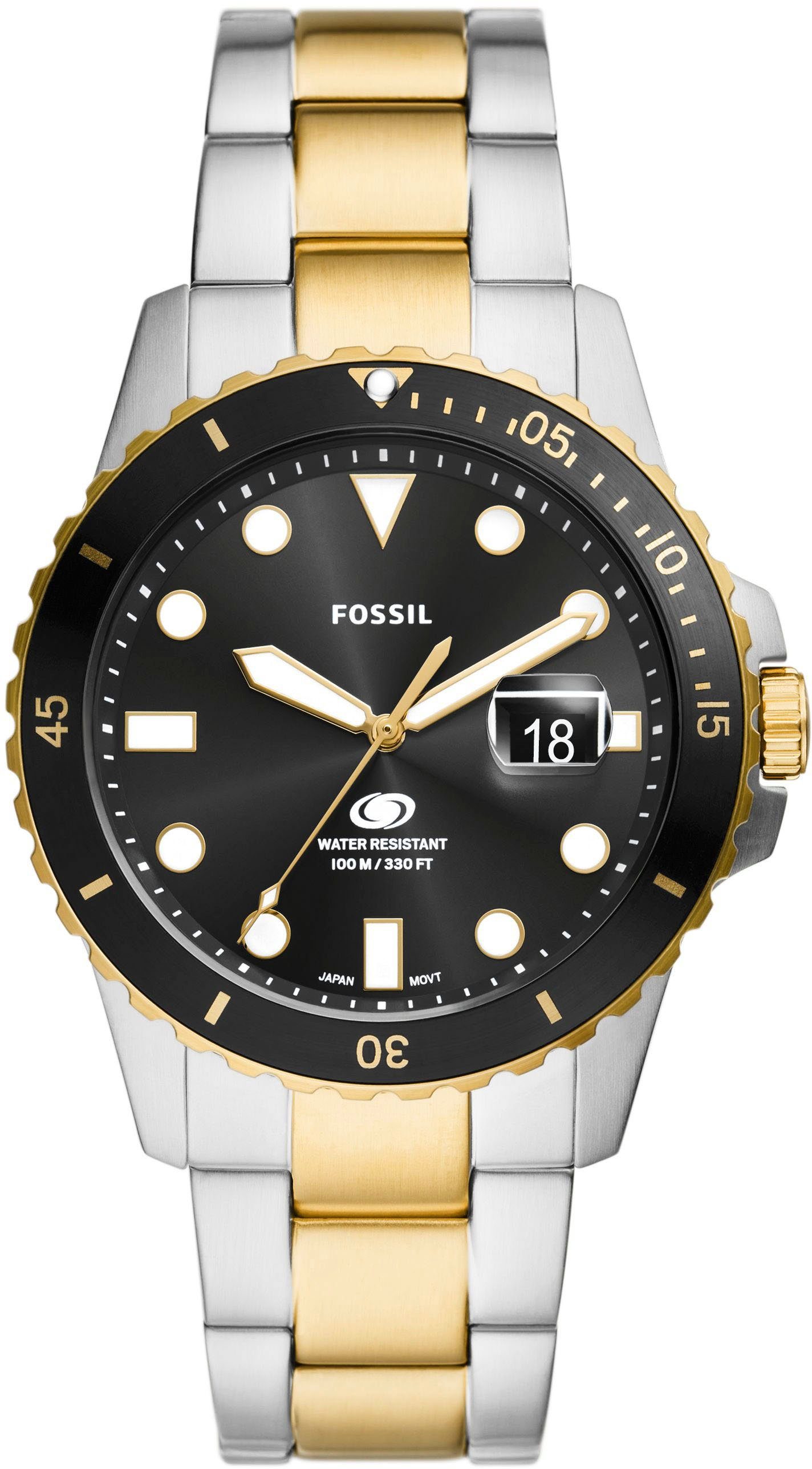 Fossil Quarzuhr FOSSIL BLUE FS6031, Armbanduhr,